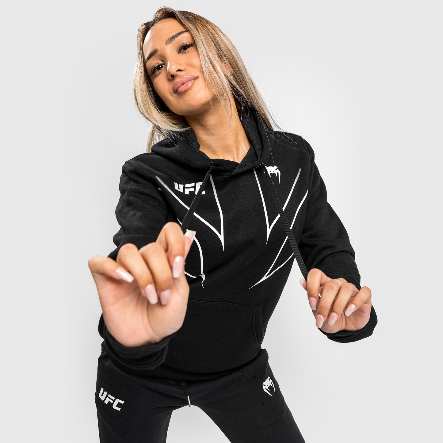 UFC Venum Fight Night 2.0 Replica Women's Hoodie - Black
