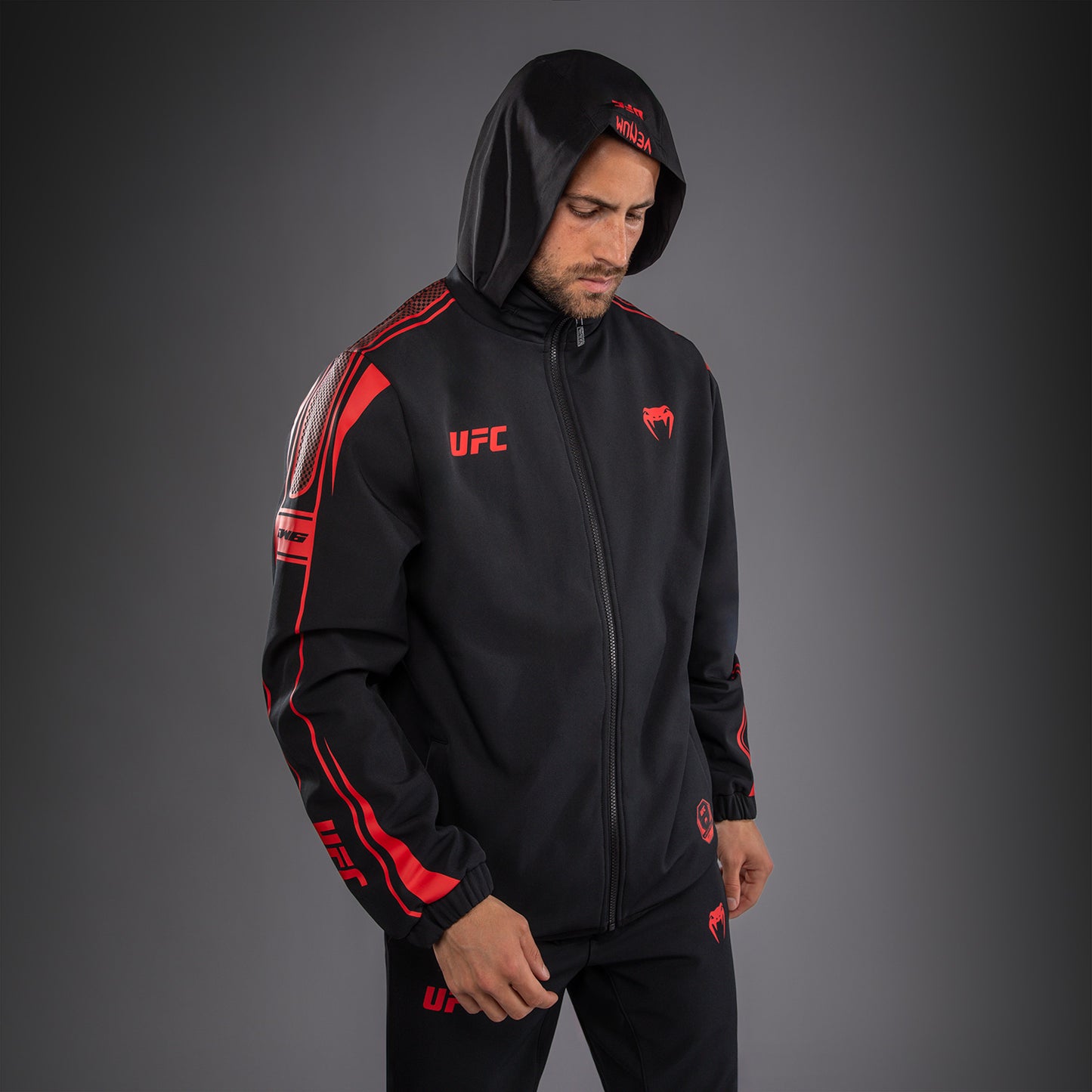 Venum UFC Unity by Venum Authentic Fight Week Men's Zip Hoodie - Black