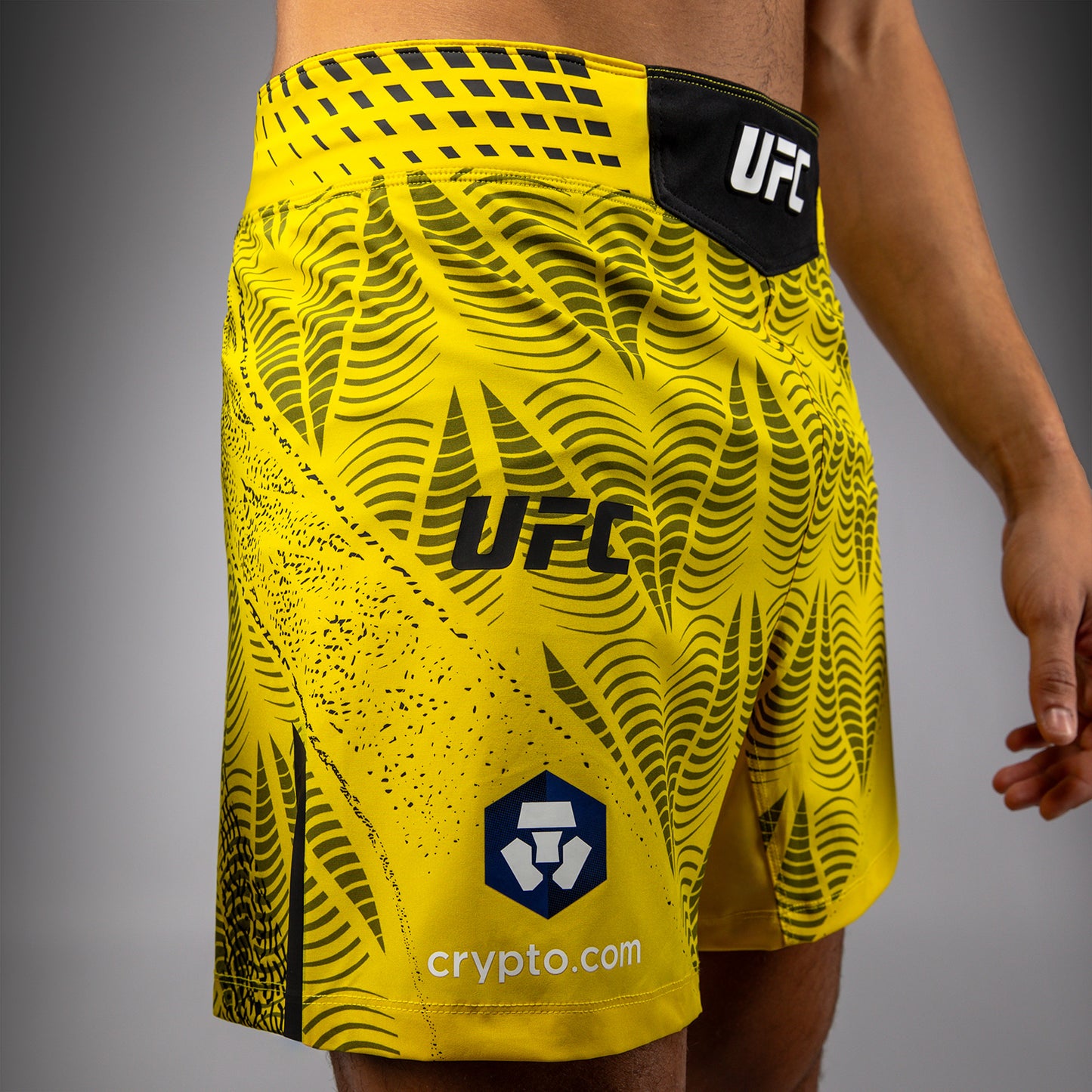 Men's UFC Zenith by Venum Yellow Authentic Fight Night Short Fit Fight Short