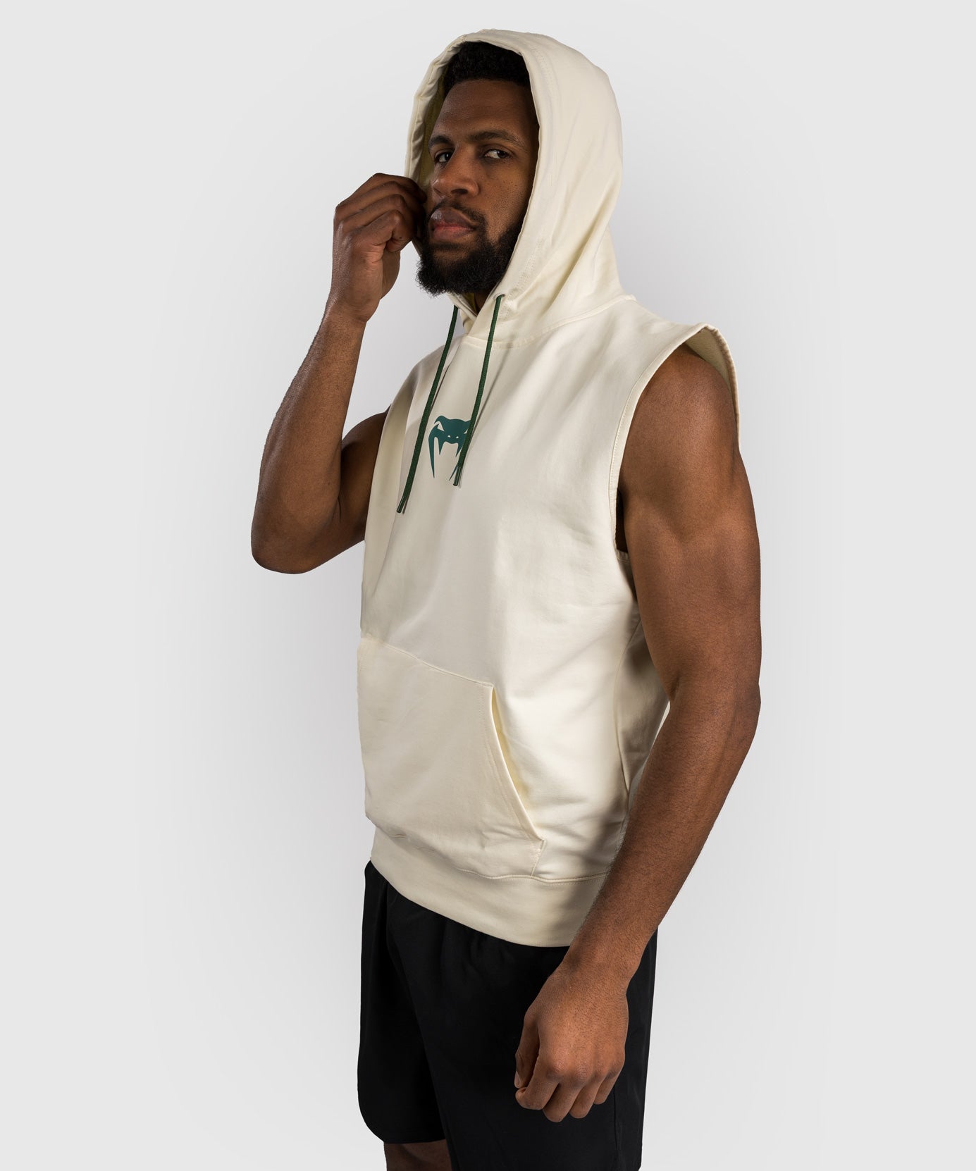 Venum Sparring Sleeveless Hoodies - Vanilla
