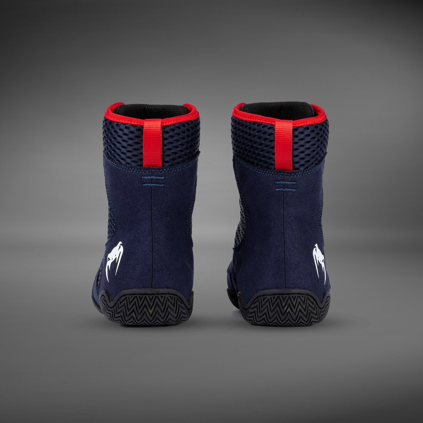 Venum Contender Boxing Shoes - Navy Blue/Red