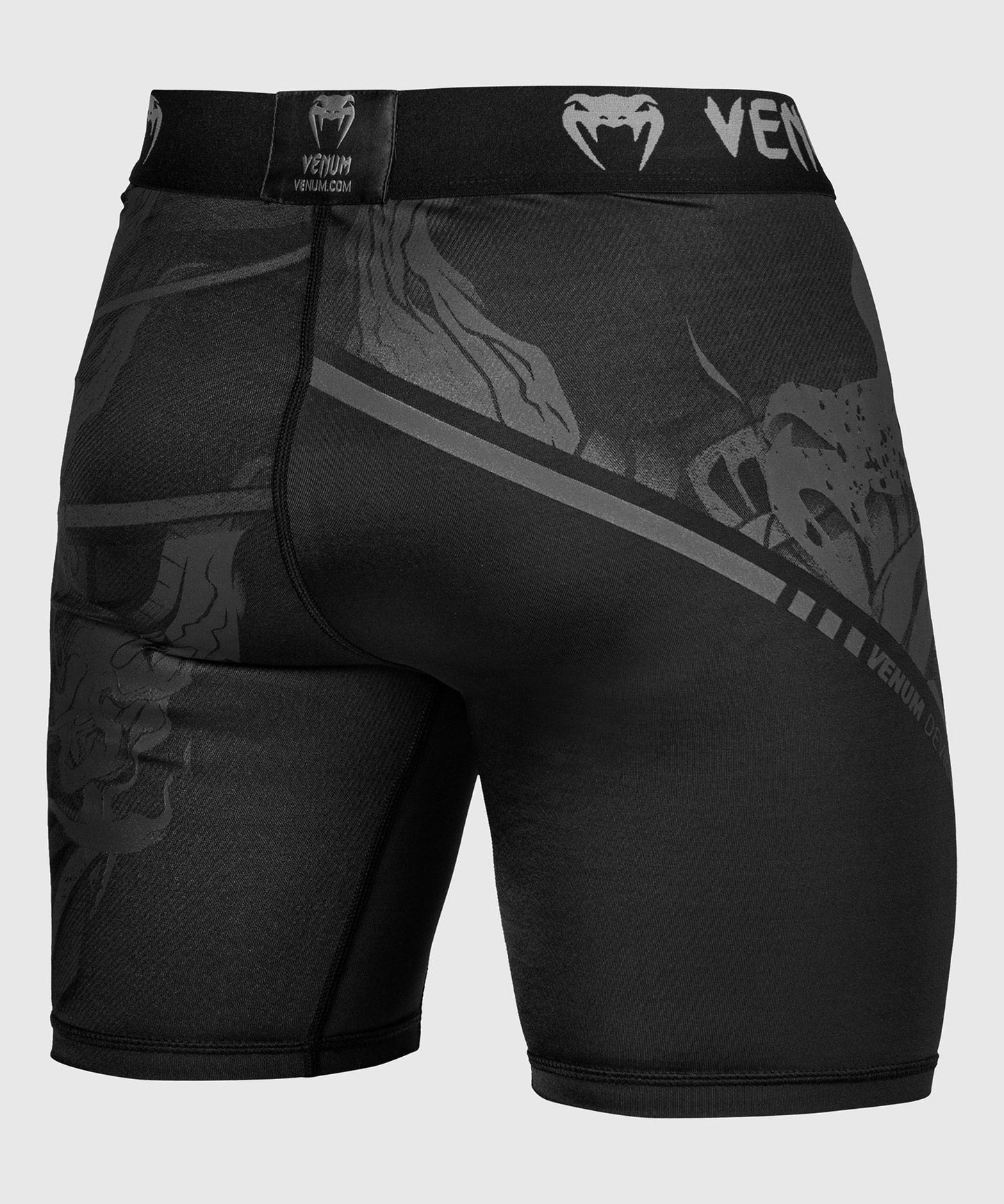 Venum Devil Compression Shorts - Black/Black