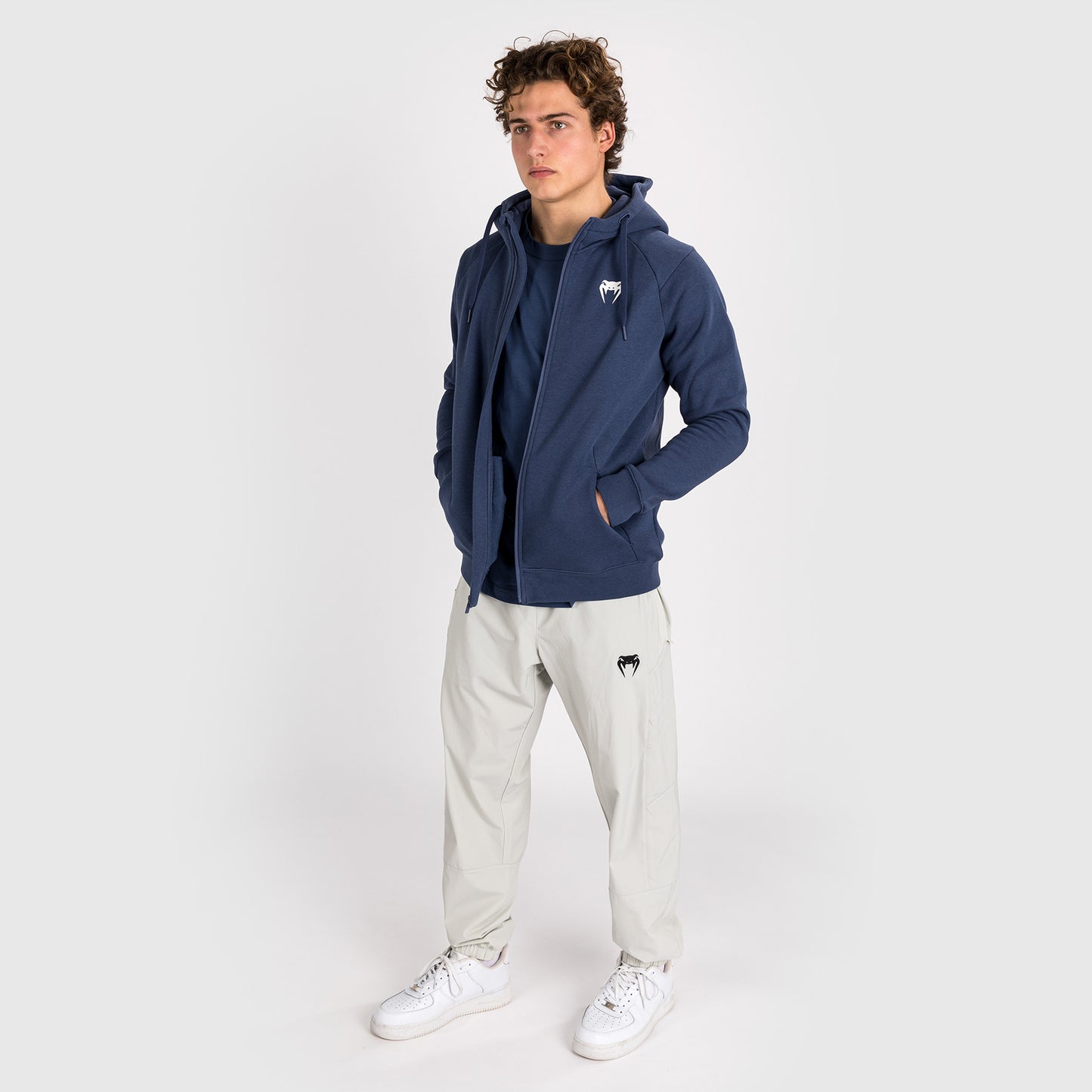Venum Strikeland  Full Zip Hoodie - Navy Blue