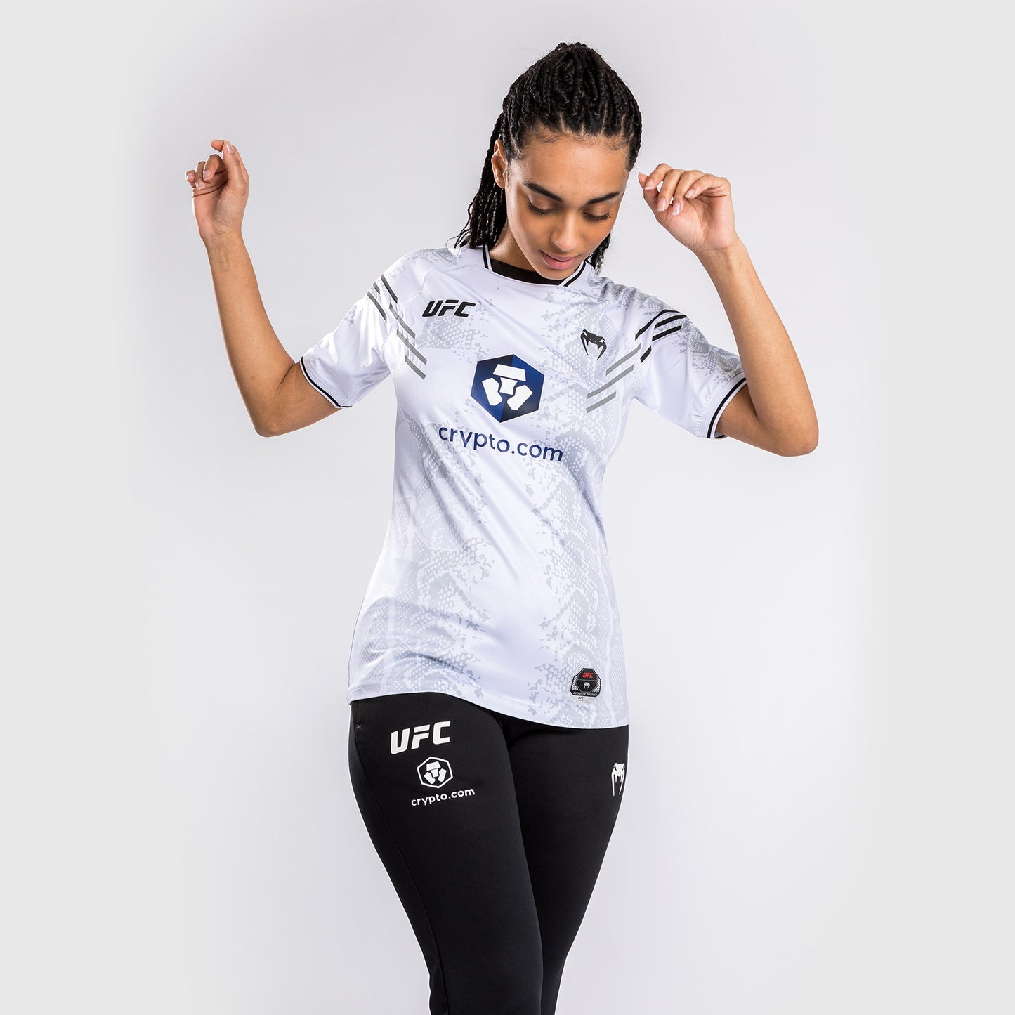 UFC Adrenaline by Venum Personalized Authentic Fight Night Women's Walkout Jersey - White