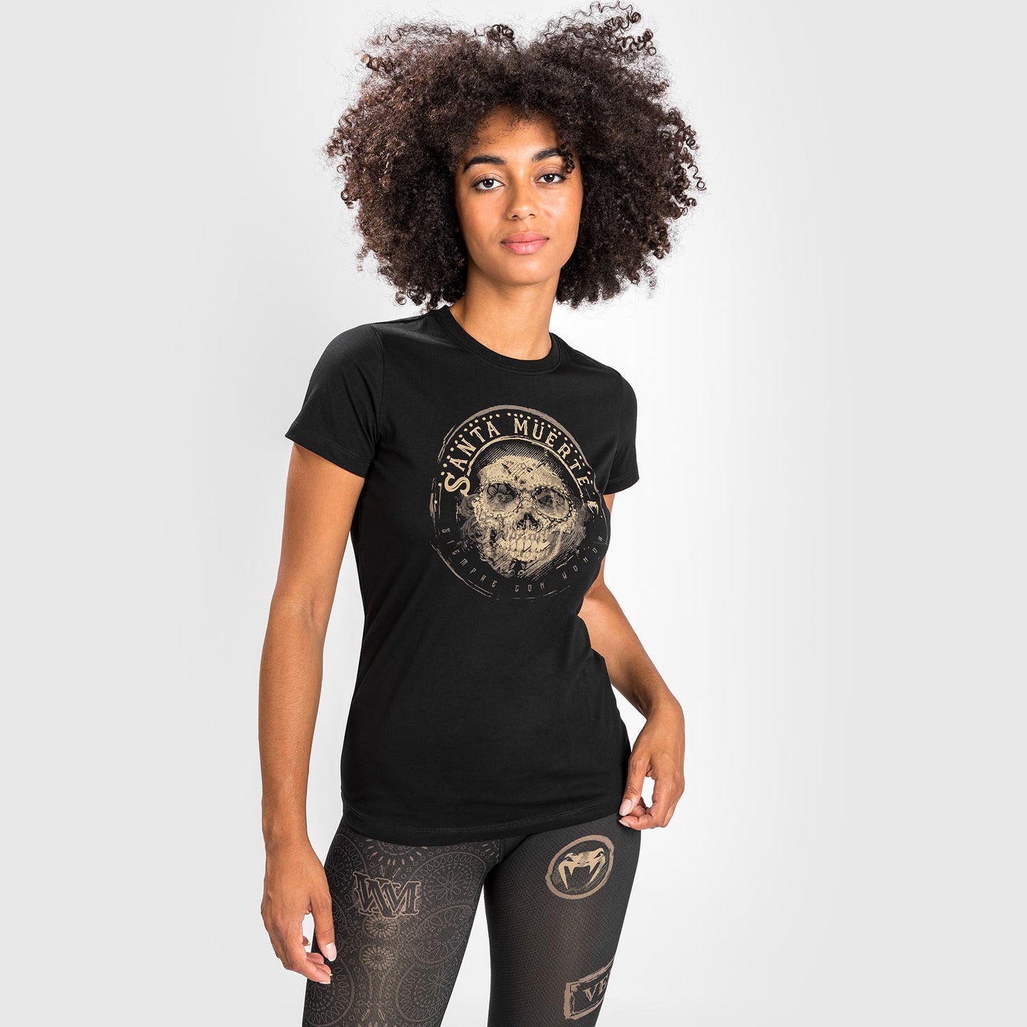 T-shirt Santa Muerte Dark Side Venum Woman - Black/Brown