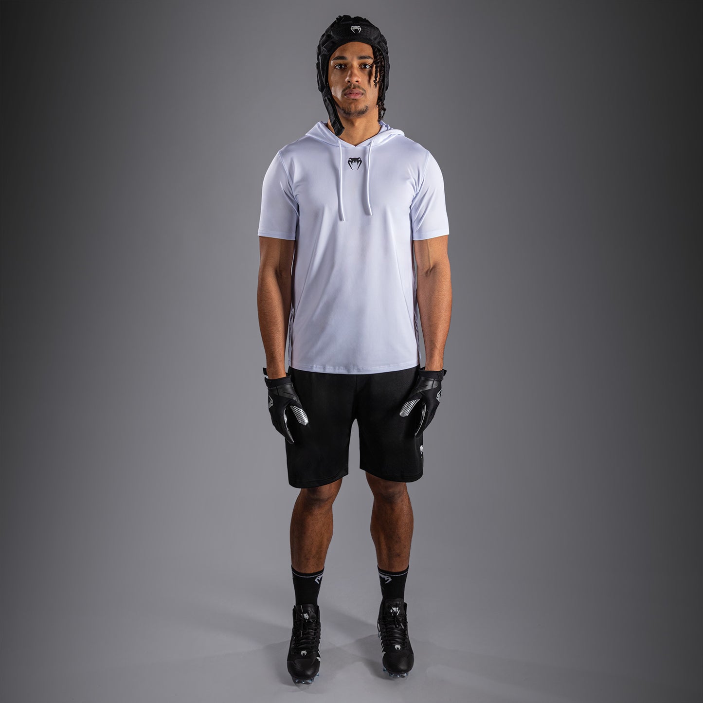 Venum Elite Short Sleeve Dry-Tech Hoodie - White