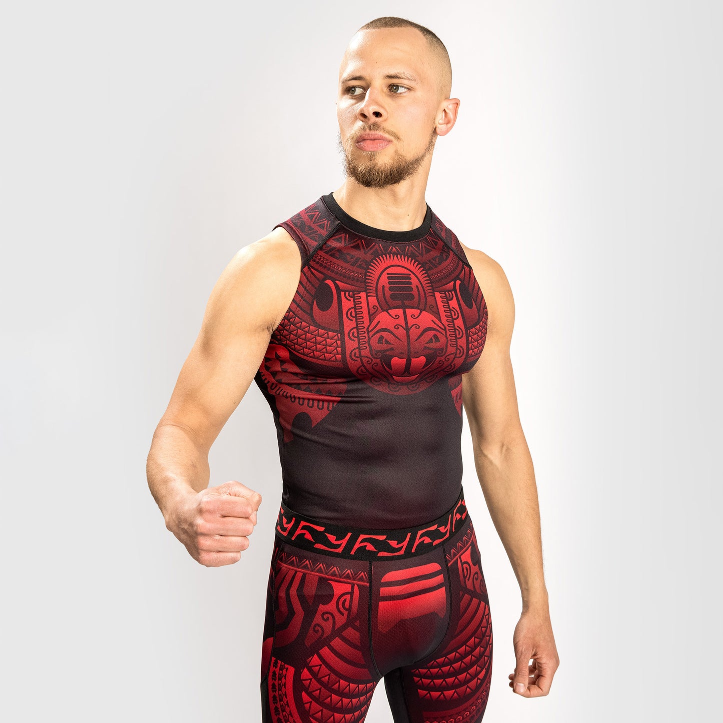 Venum Nakahi Sleeveless Rashguard - Black/Red