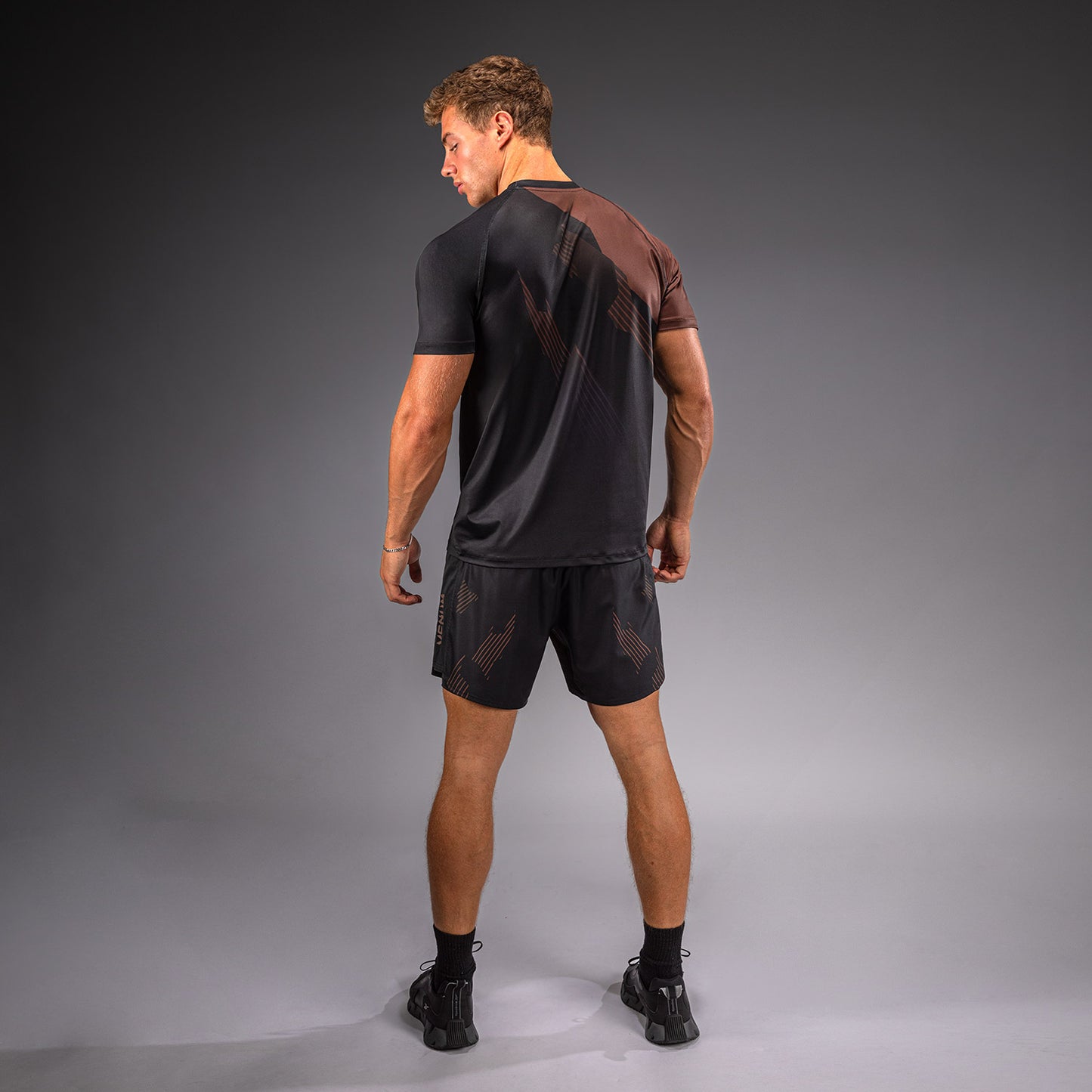 Venum No-Gi 6.0 Dry Tech T-Shirt - Black/Brown