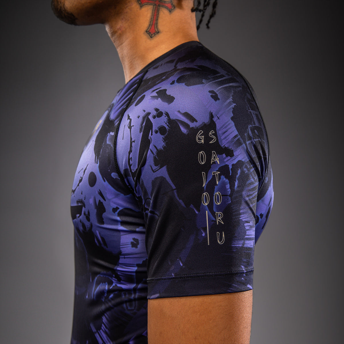 Jujutsu Kaisen x Venum Gojo Short Sleeve Rashguard - Purple