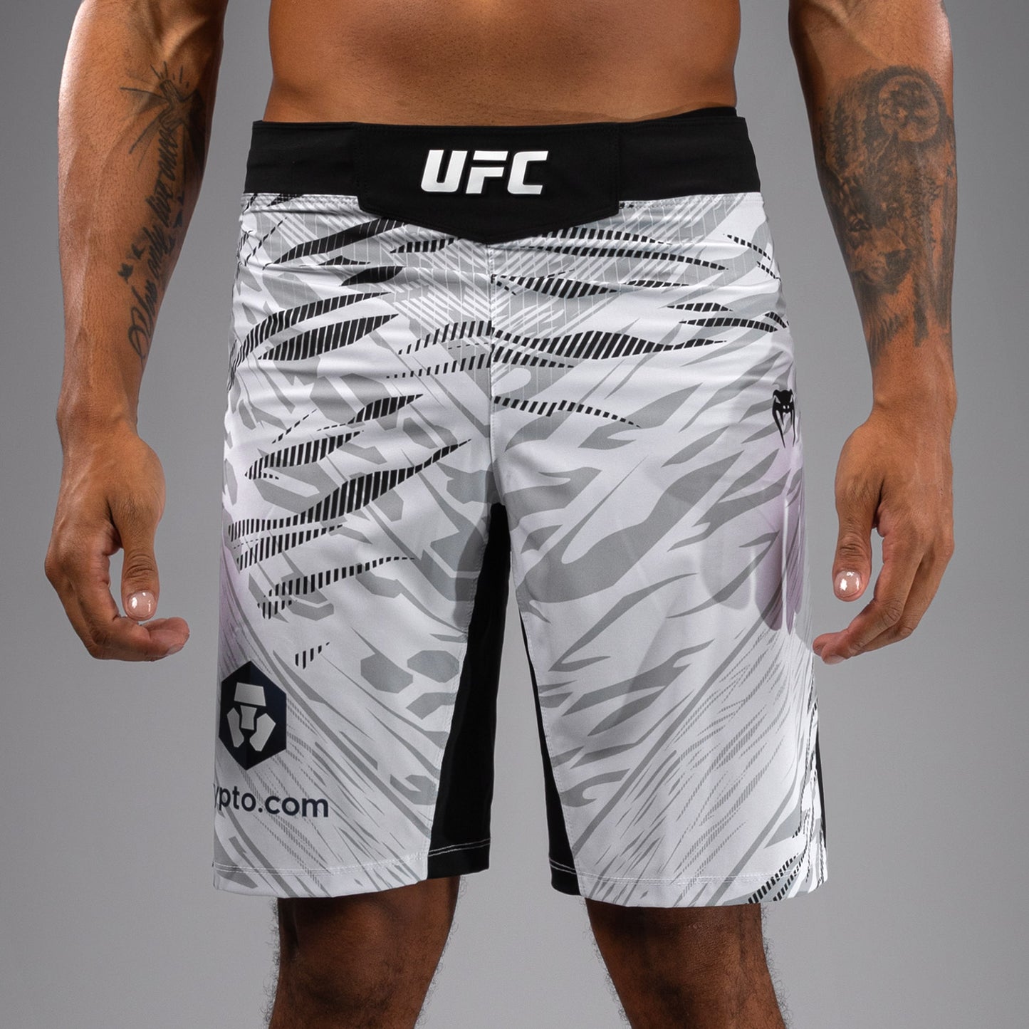 UFC Fusion by Venum Authentic Fight Night Men’s Fight Short - Long Fit - White