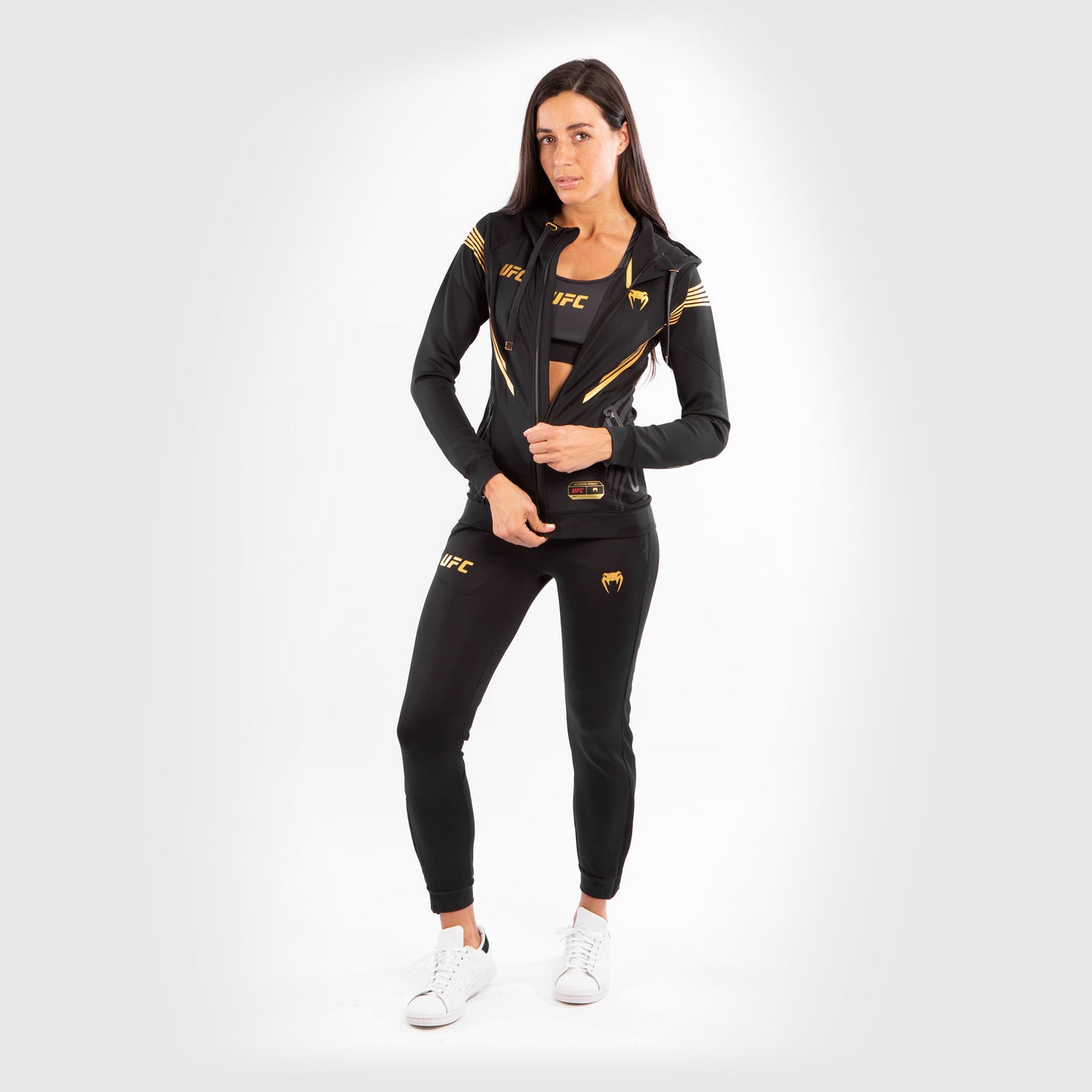 UFC Venum Personalized Authentic Fight Night Women's Walkout Hoodie - Champion