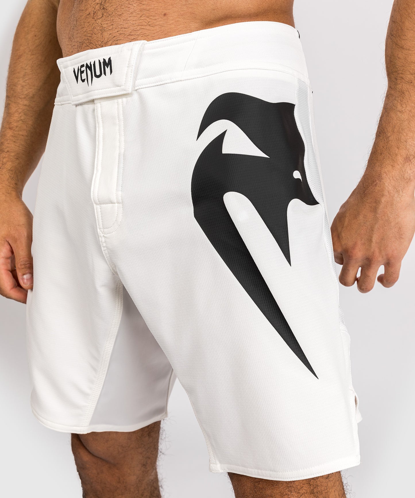 Venum Light 5.0 Fight Shorts - White/Black