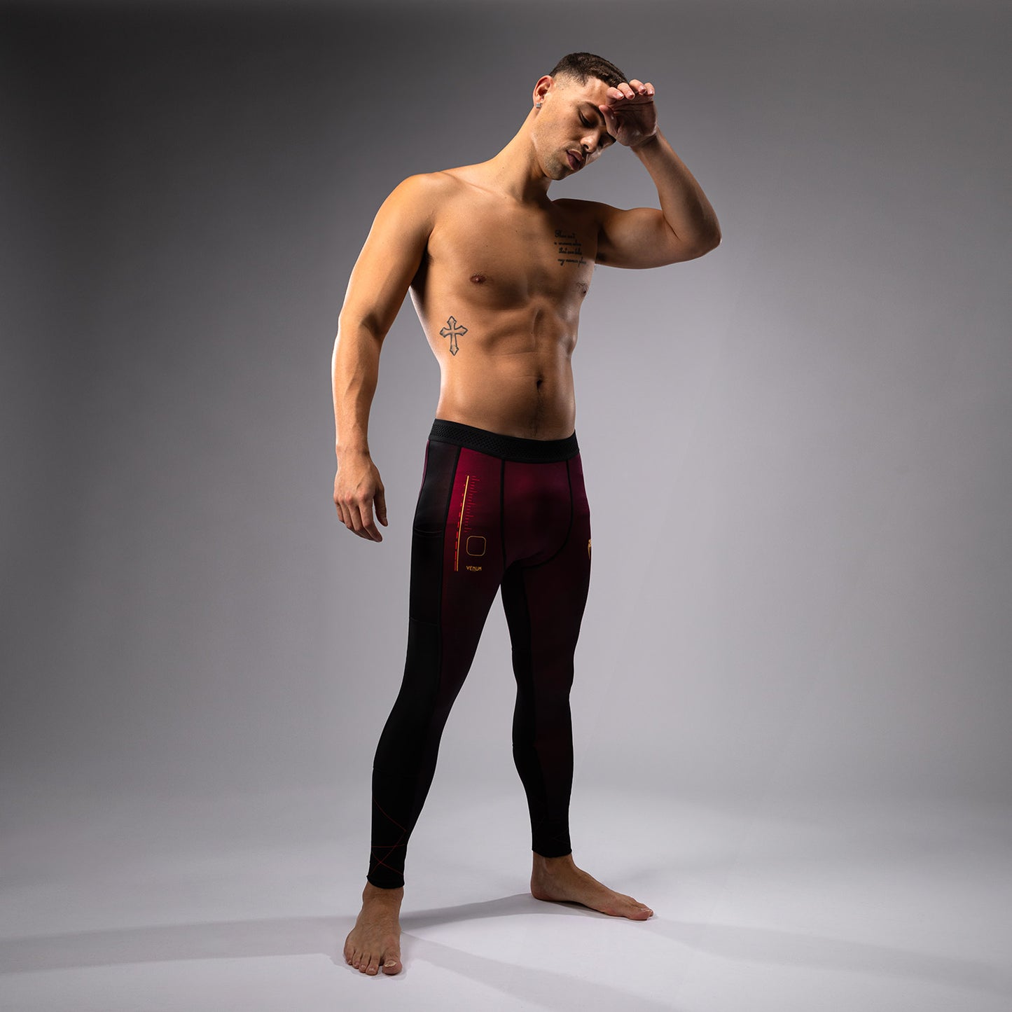 Venum Tactical XT Spats - Black/Burgundy/Gold