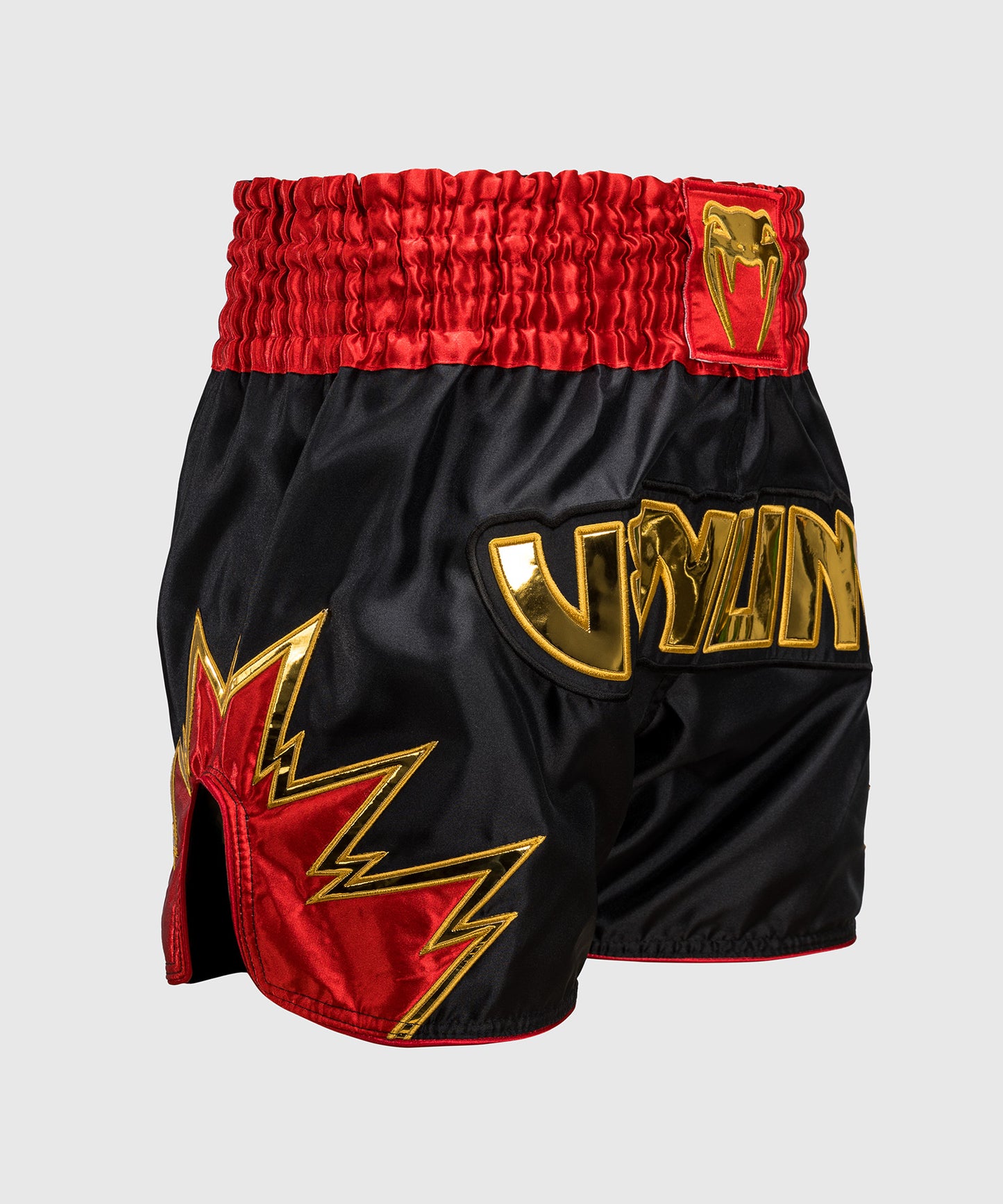 Venum Inferno Muay Thai Shorts - Black/Gold/Red