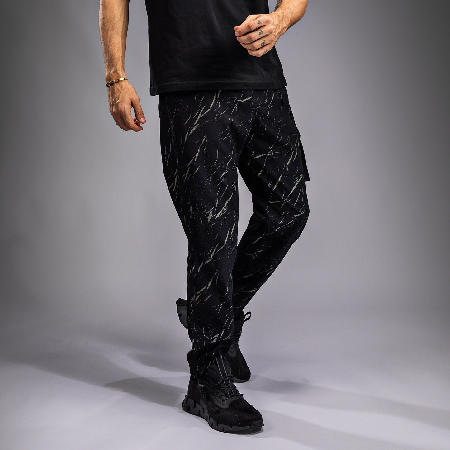 Venum Trooper Men's Tracksuit Pants - Black/Stone Sand