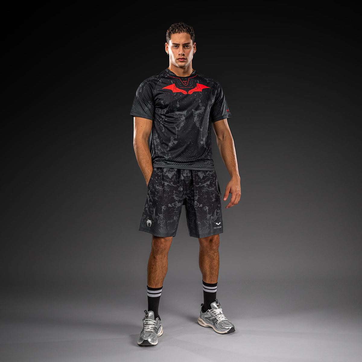 Venum x Batman Dry Tech T-Shirt - Black/Grey/Red