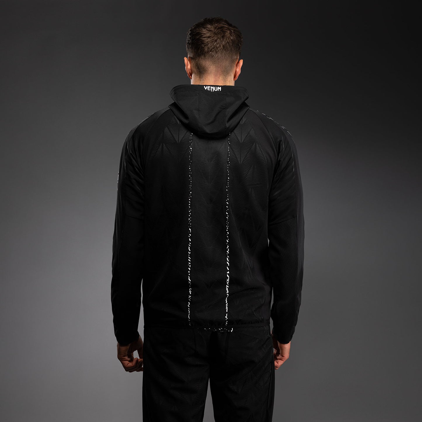 Men’s UFC Zenith by Venum Black Authentic Fight Night Walkout Hoodie Personalized