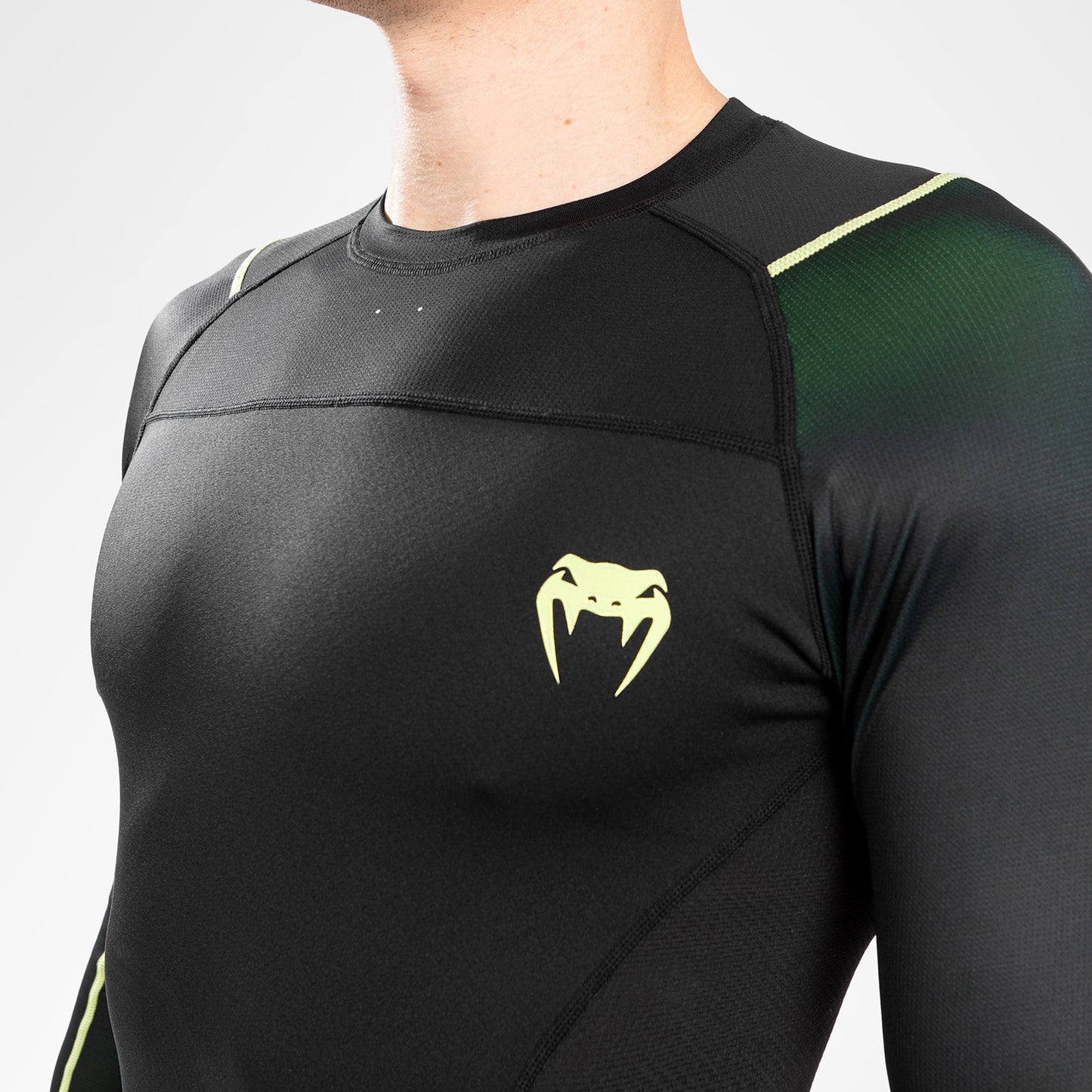 Venum Fusion 2.0 Rashguard long sleeves - Black/Yellow