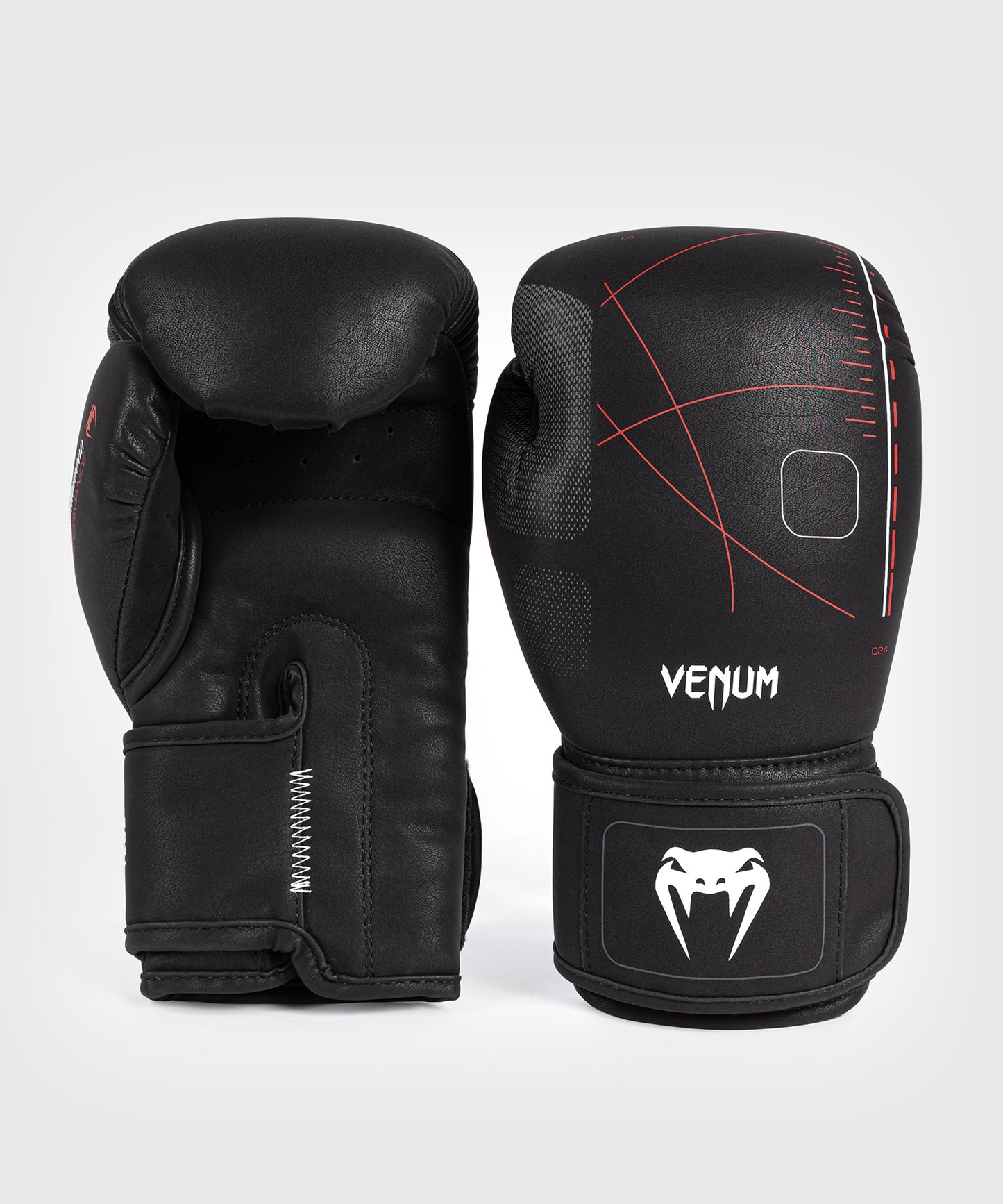 Venum Tactical XT Boxing Gloves - Black/Fire Red