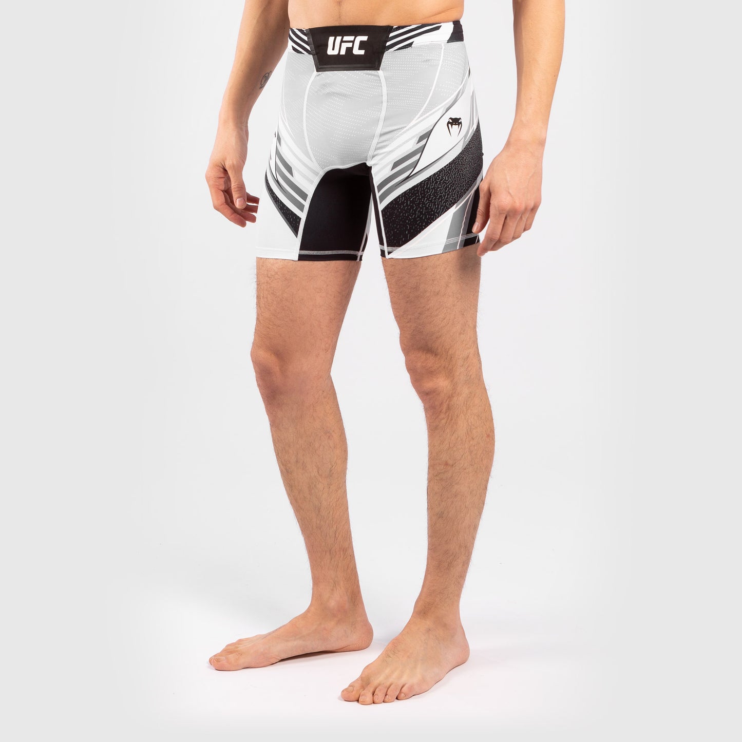 UFC Venum Authentic Fight Night Men's Vale Tudo Shorts - Short Fit - White