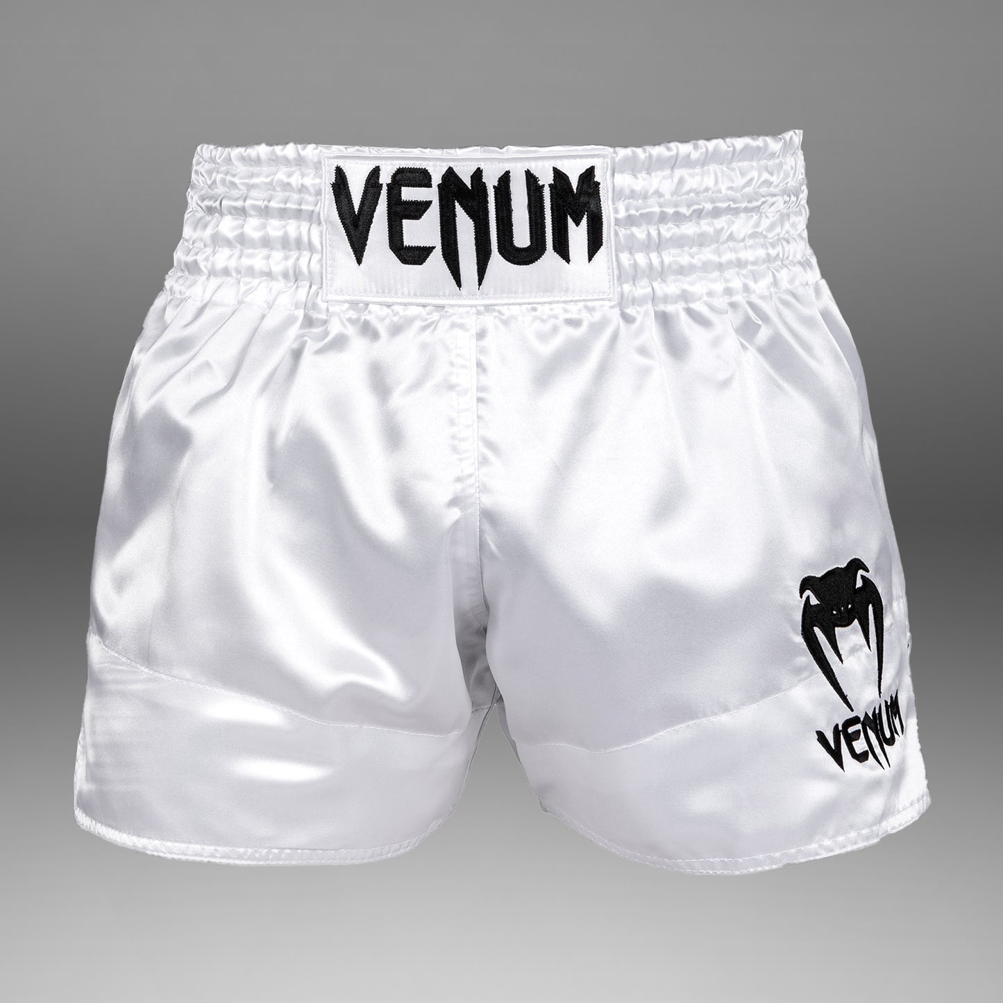 Venum Classic Muay Thai Shorts - White/Black