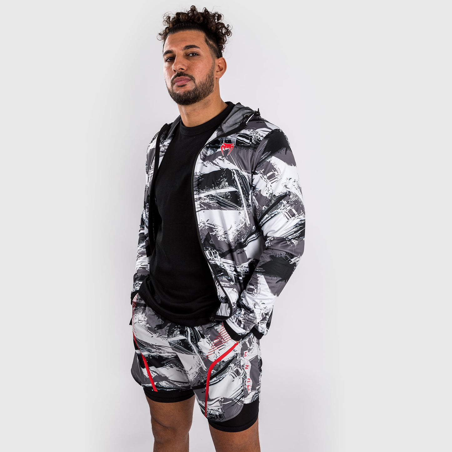 Venum Electron 3.0 Hoodie - Grey/Red