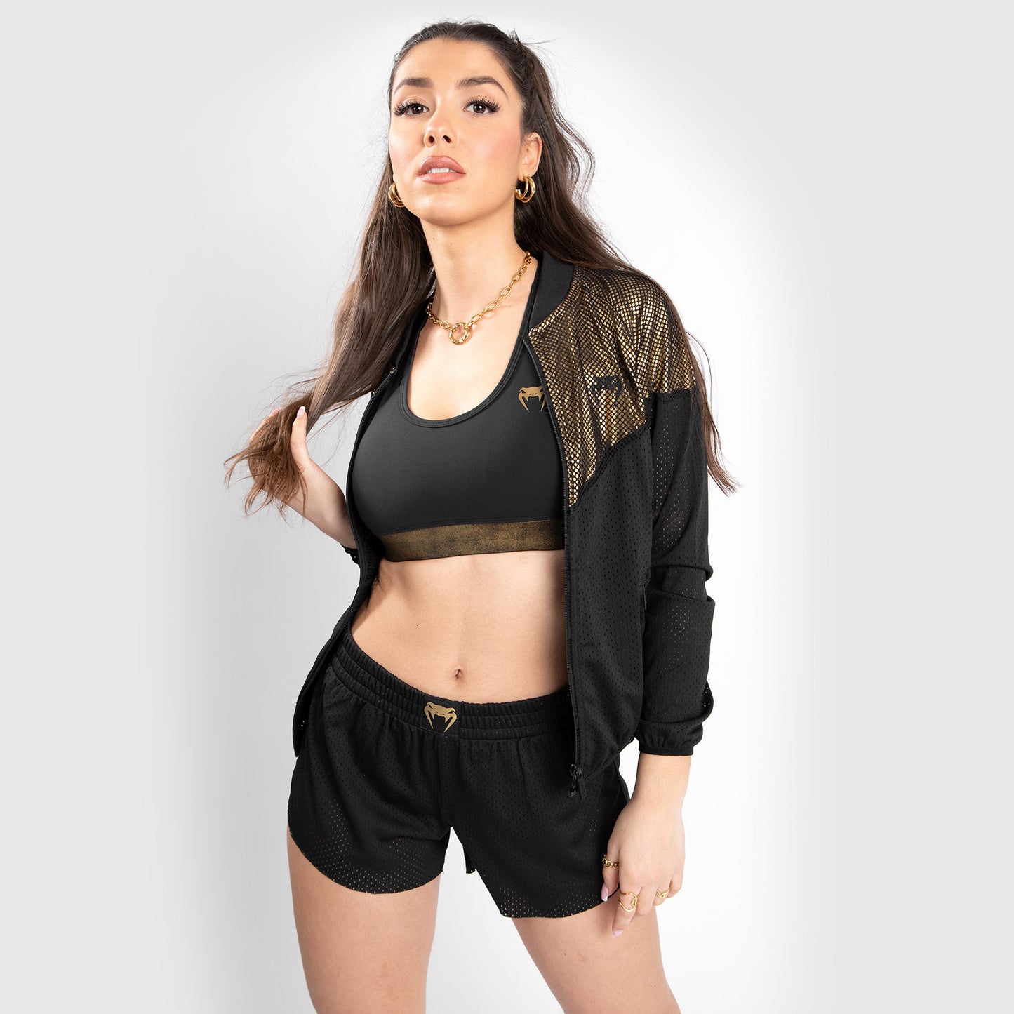 Venum Lightning Mesh Jacket - For Women - Black/Gold