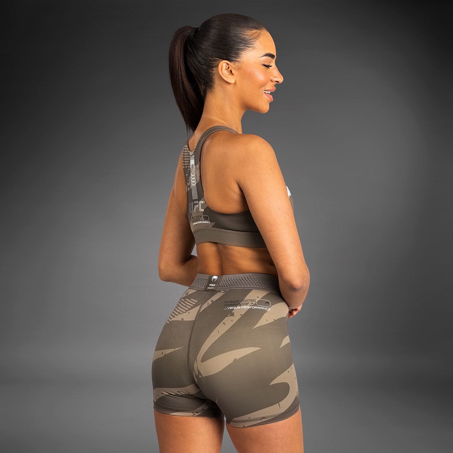 UFC Adrenaline by Venum Fight Week Women’s Vale Tudo Short - Desert Camo