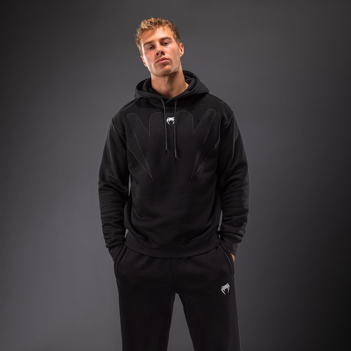 Venum Attack Fleece & Weave Hoodie - Black