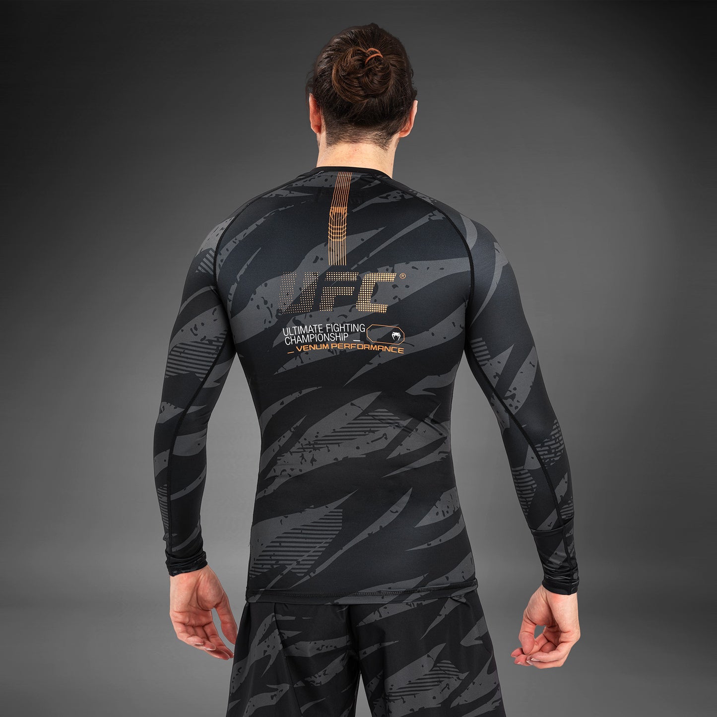 UFC Adrenaline by Venum Fight Week Performance Long Sleeve Rashguard - Urban Camo