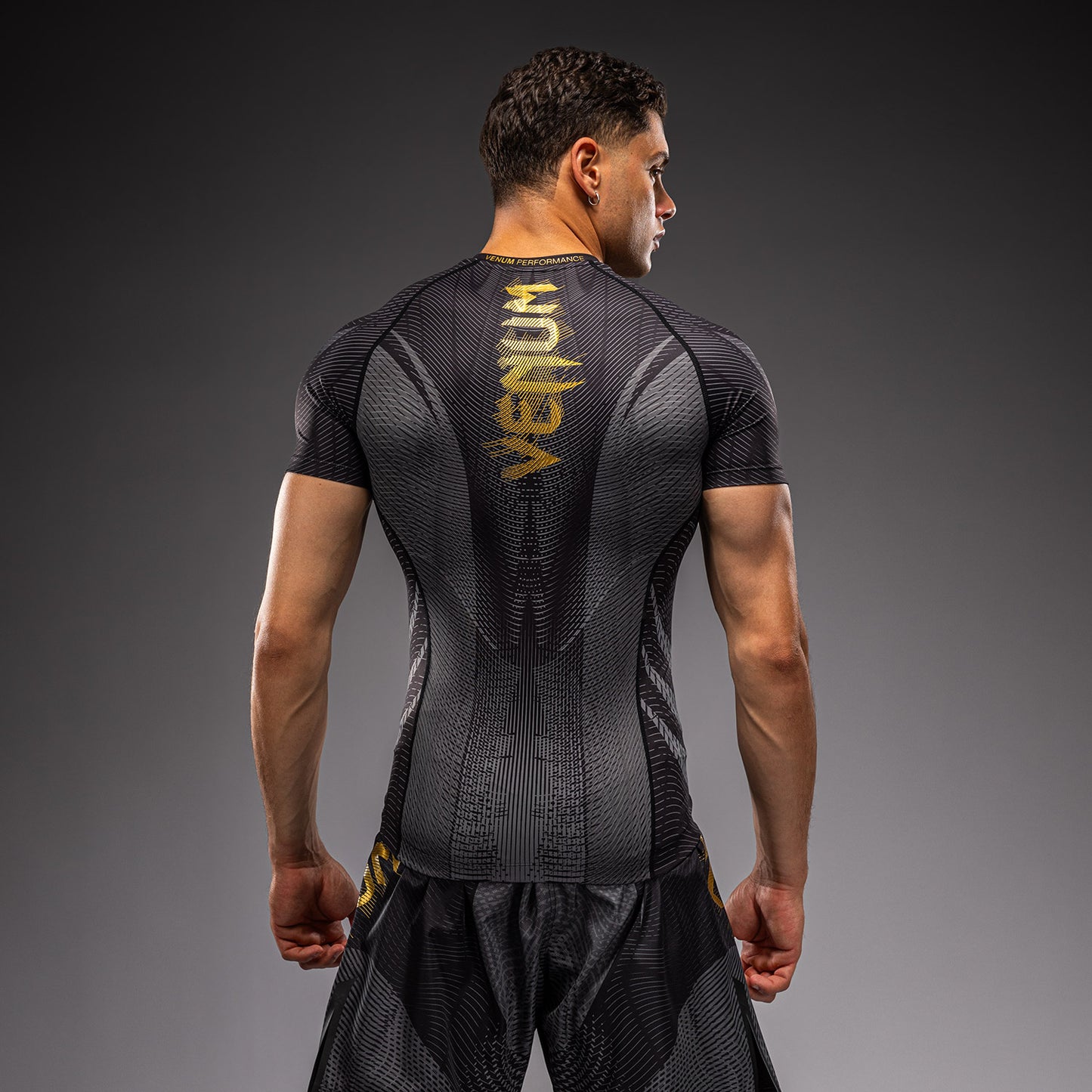 Venum Galactic 3.0 Short Sleeve Rashguard - Black/Gold