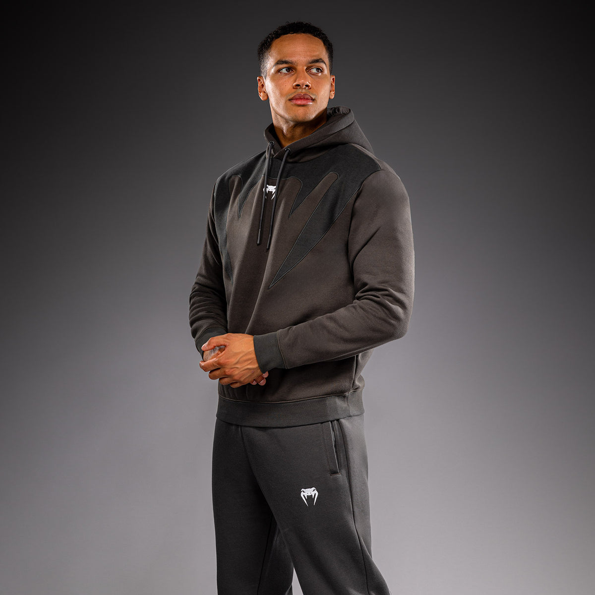 Venum Attack Fleece & Weave Hoodie - Grey