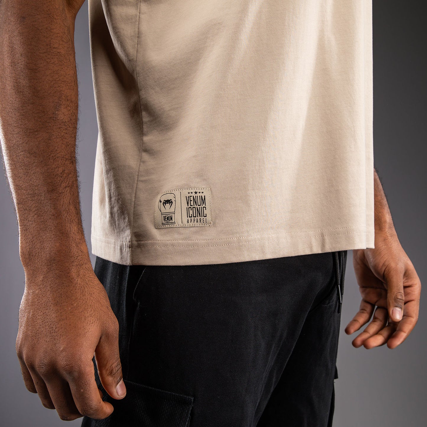 Venum Fight Icon Cotton T-Shirt - Beige