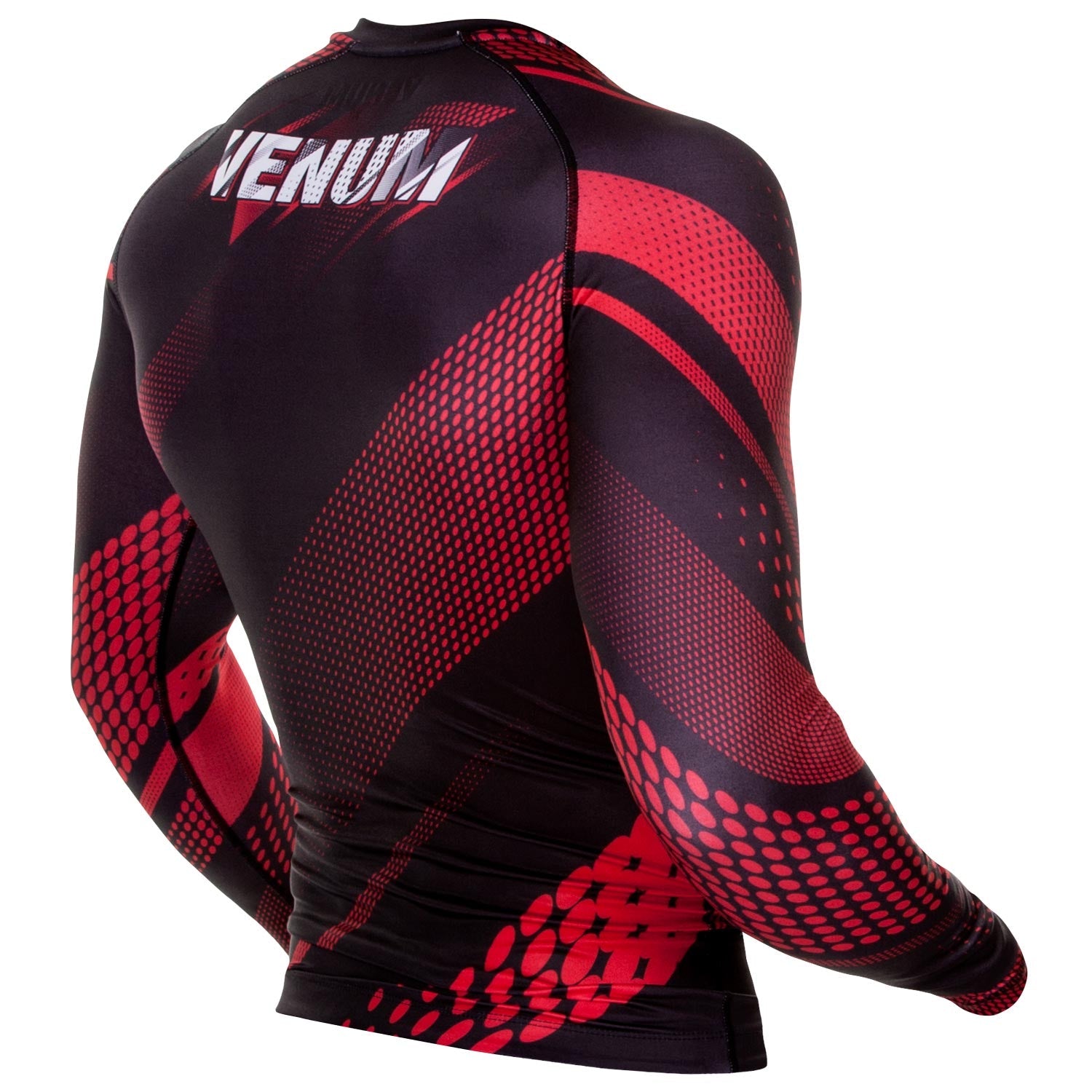 Venum Rapid Rashguard - Long Sleeves - Black/Red – Venum Europe