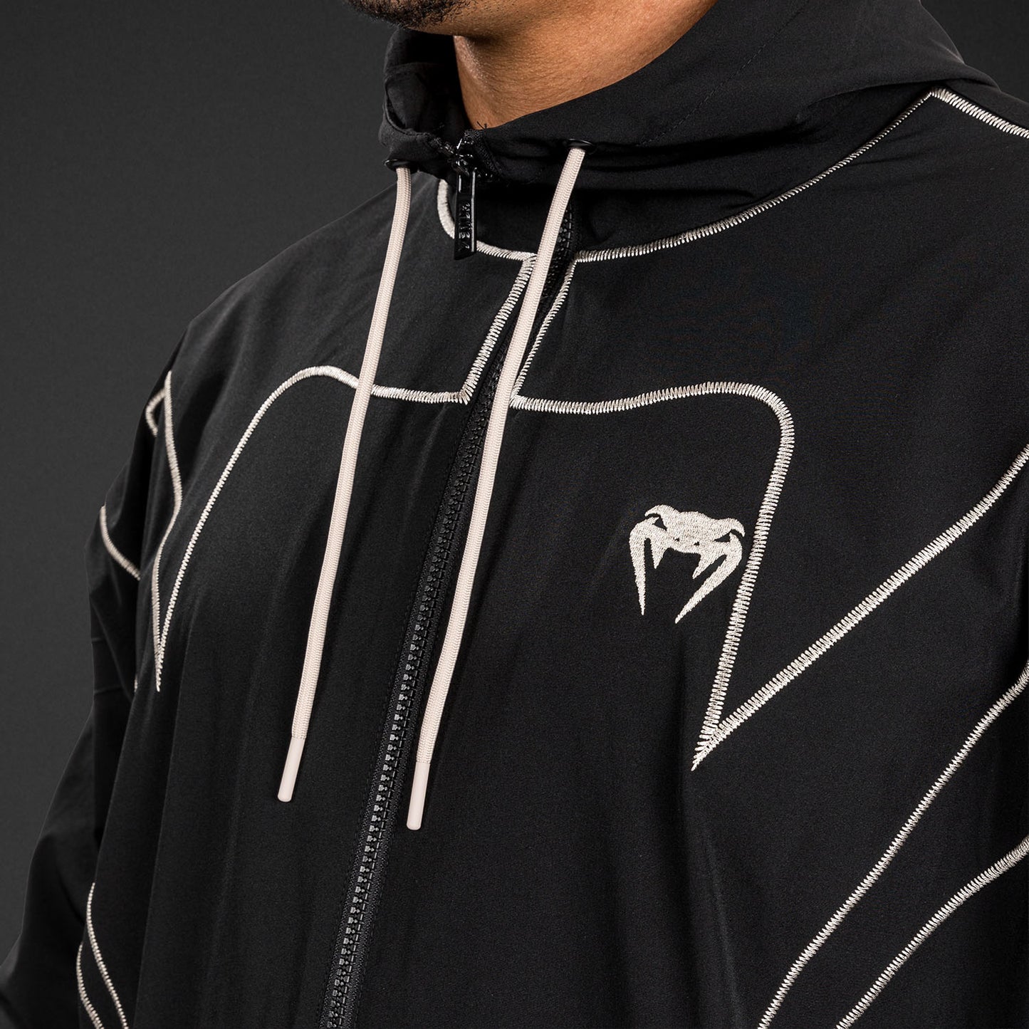 Venum Attack 90 Tracksuit Jacket - Black/White