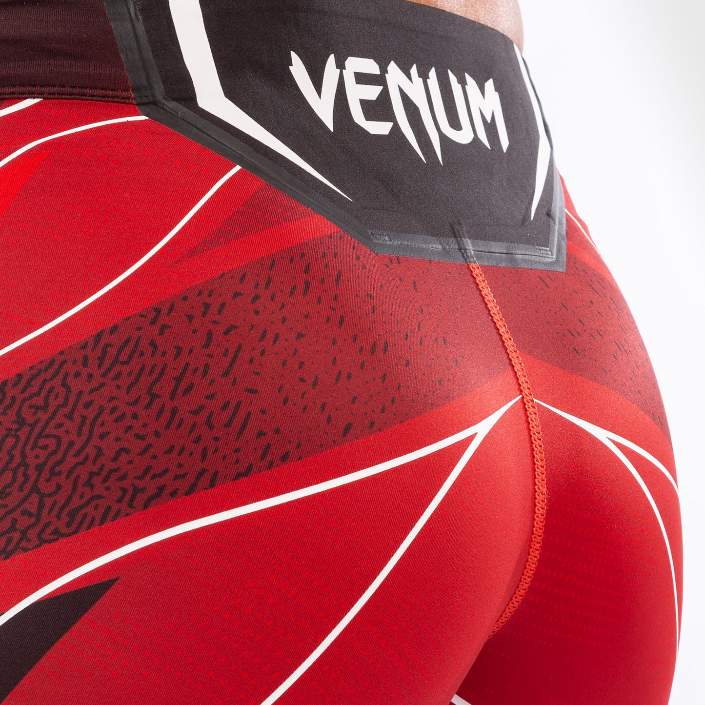 UFC Venum Authentic Fight Night Women's Vale Tudo Shorts - Short Fit - Red