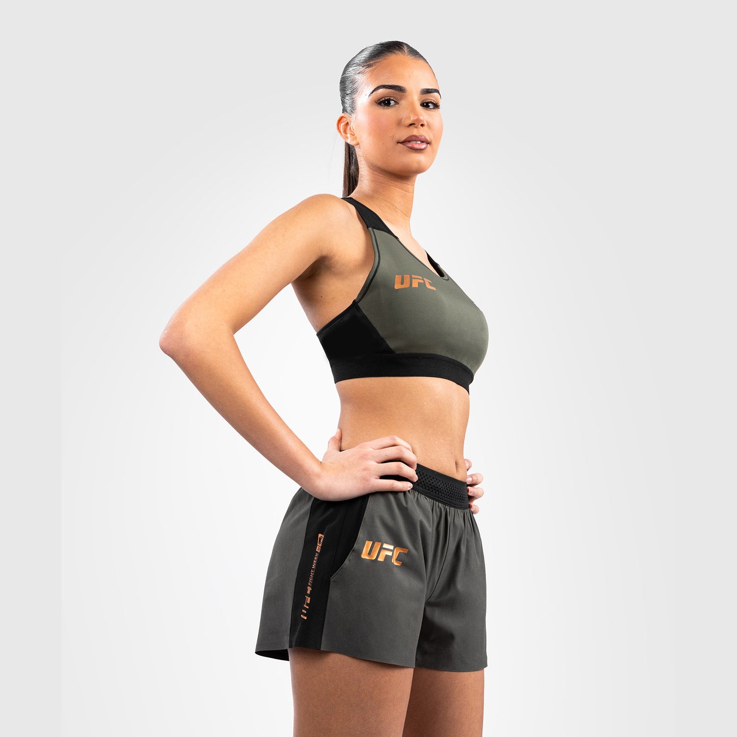 UFC Adrenaline by Venum Fight Week Women’s Performance Short - Khaki