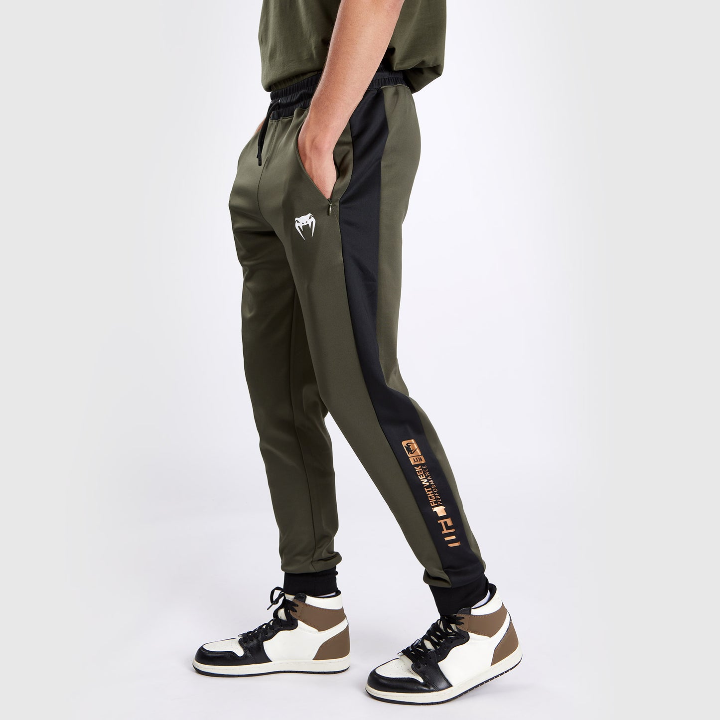 UFC Adrenaline by Venum Fight Week Men’s Performance Jogging Pants - Khaki/Bronze