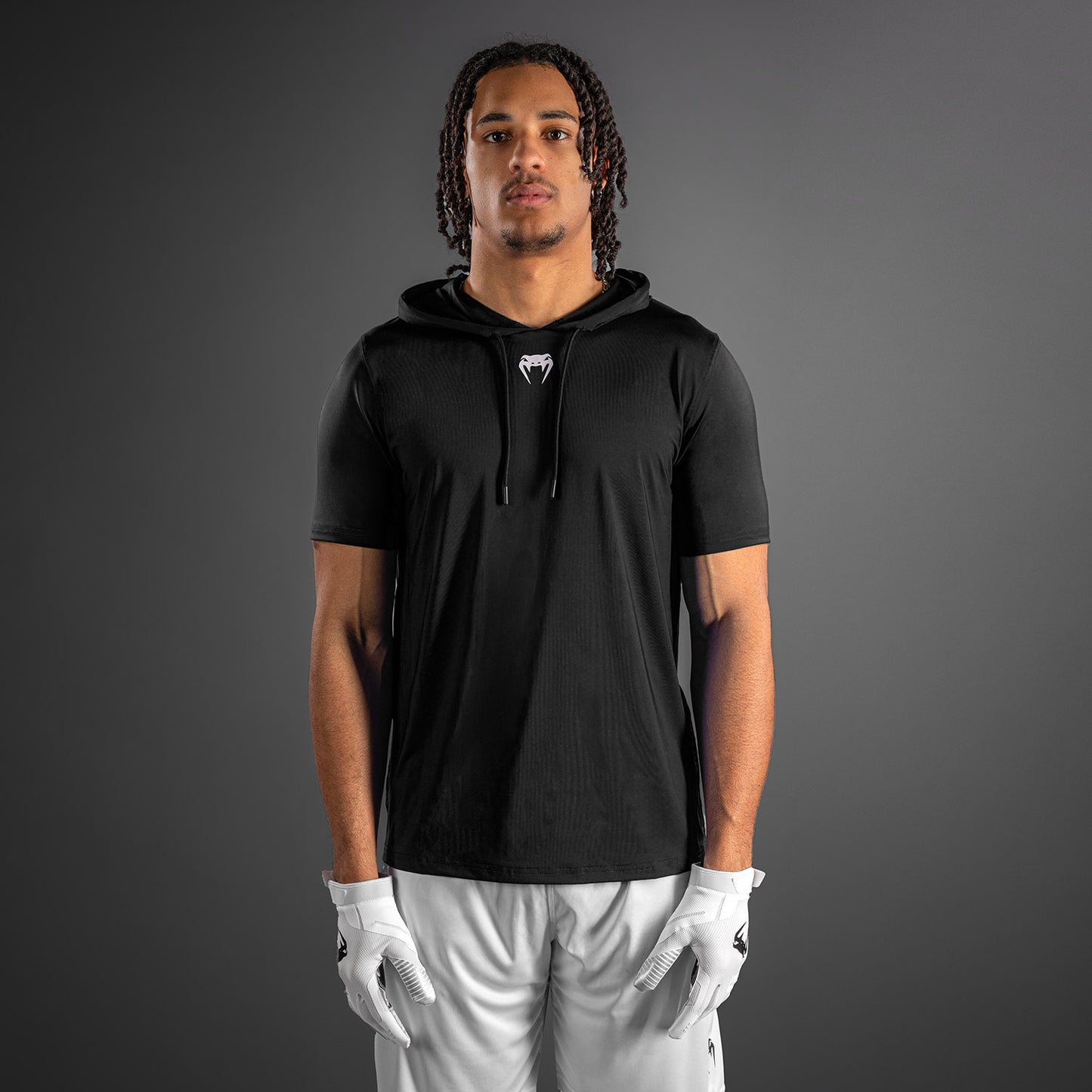 Venum Elite Short Sleeve Dry-Tech Hoodie - Black