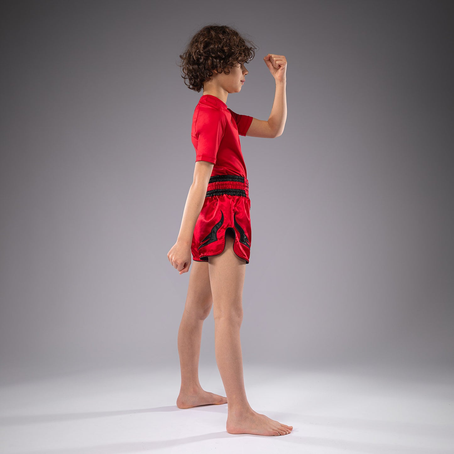 Venum Inferno Kids Thai Shorts - Cherry Red