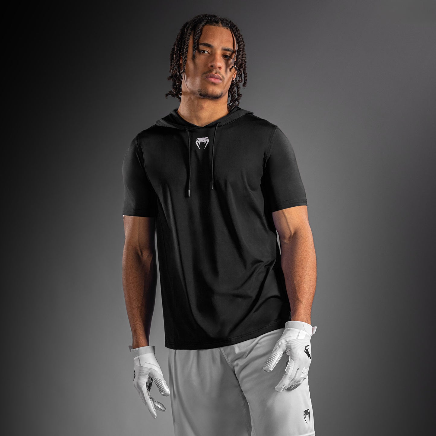 Venum Elite Short Sleeve Dry-Tech Hoodie - Black