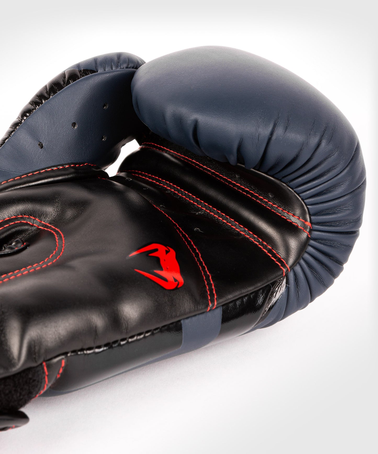 Venum Elite Boxing Gloves - Navy Blue/Black-Red
