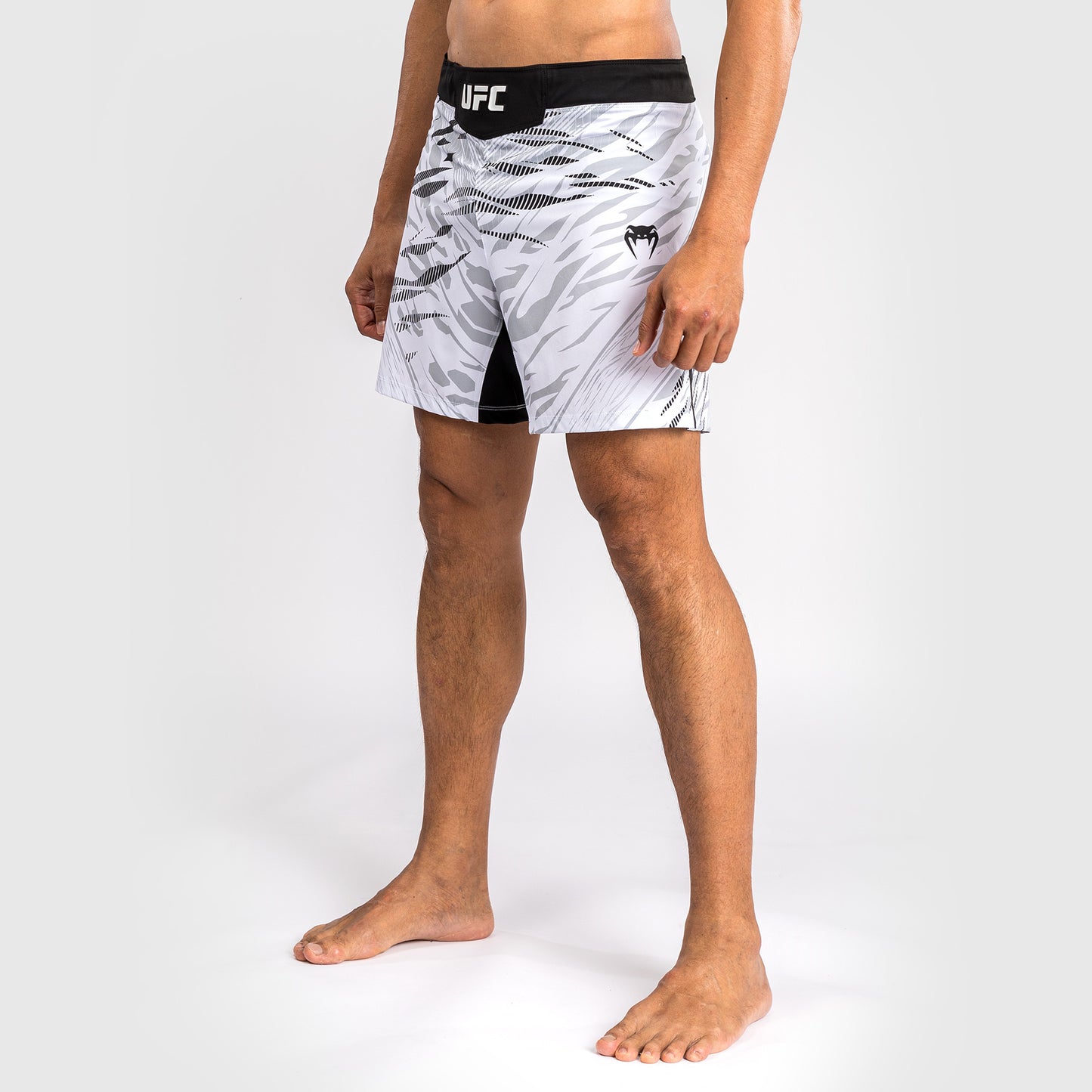 UFC Fusion by Venum Personalized Authentic Fight Night Men's Fight Short - Short Fit - White