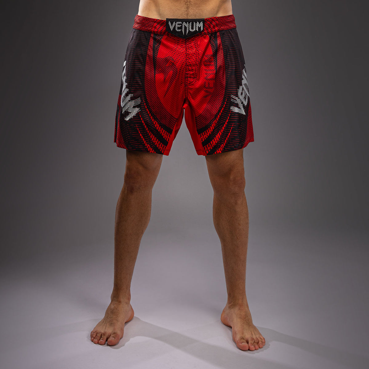 Venum Galactic 3.0 Fight Shorts - Red/Silver