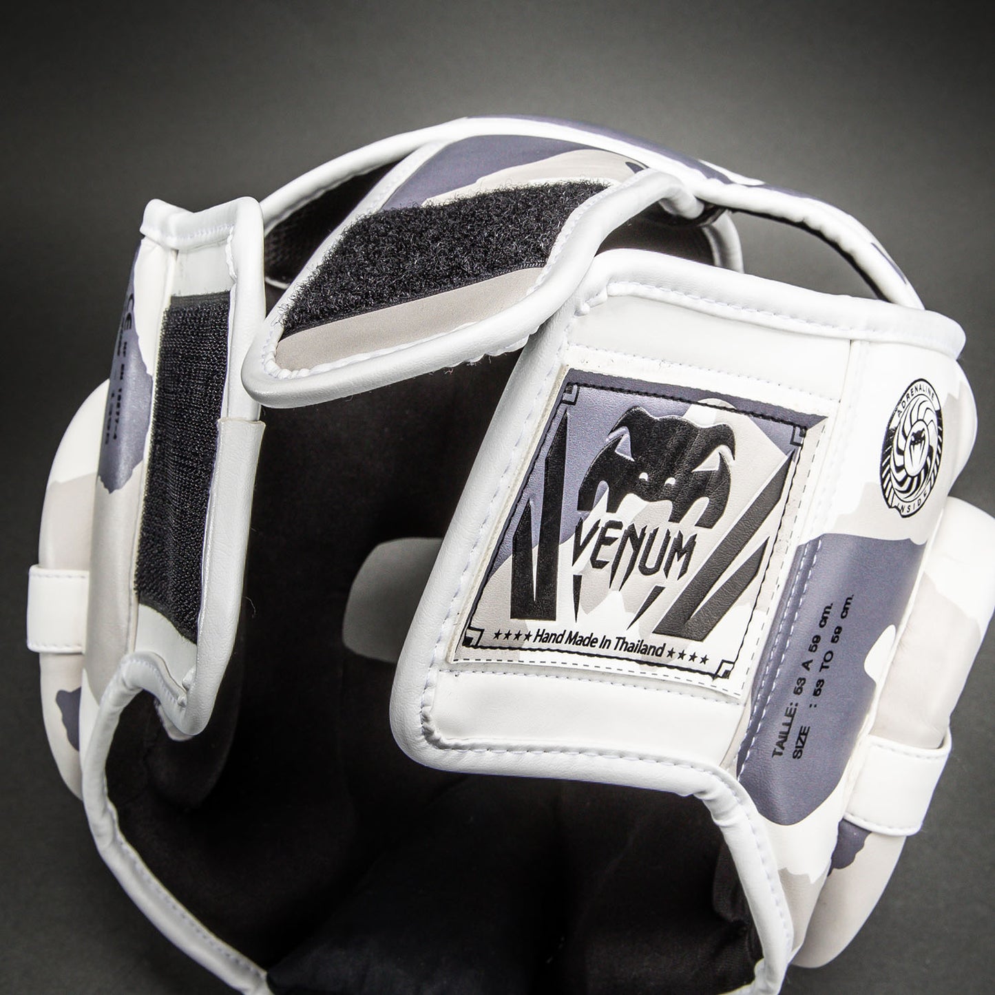 Venum Elite Camo Headgear - White/Light Grey