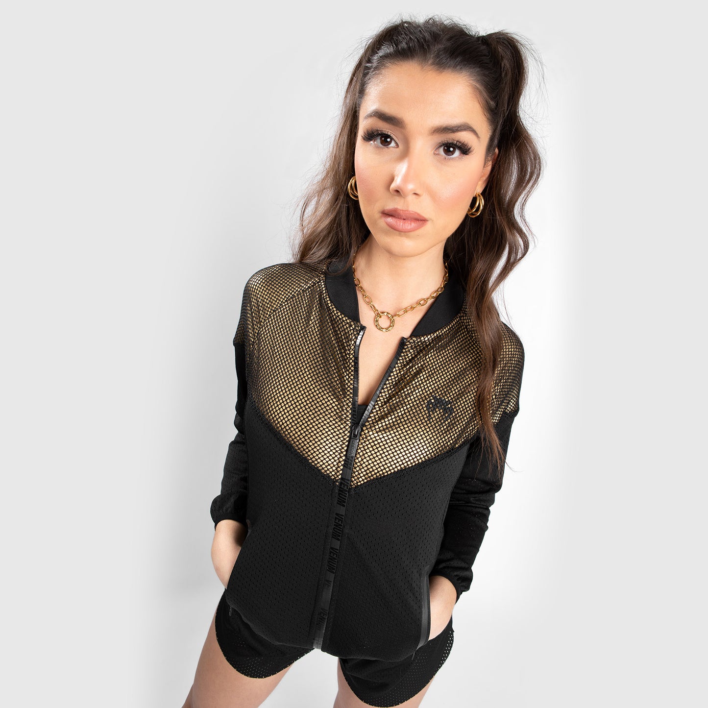 Venum Lightning Mesh Jacket - For Women - Black/Gold