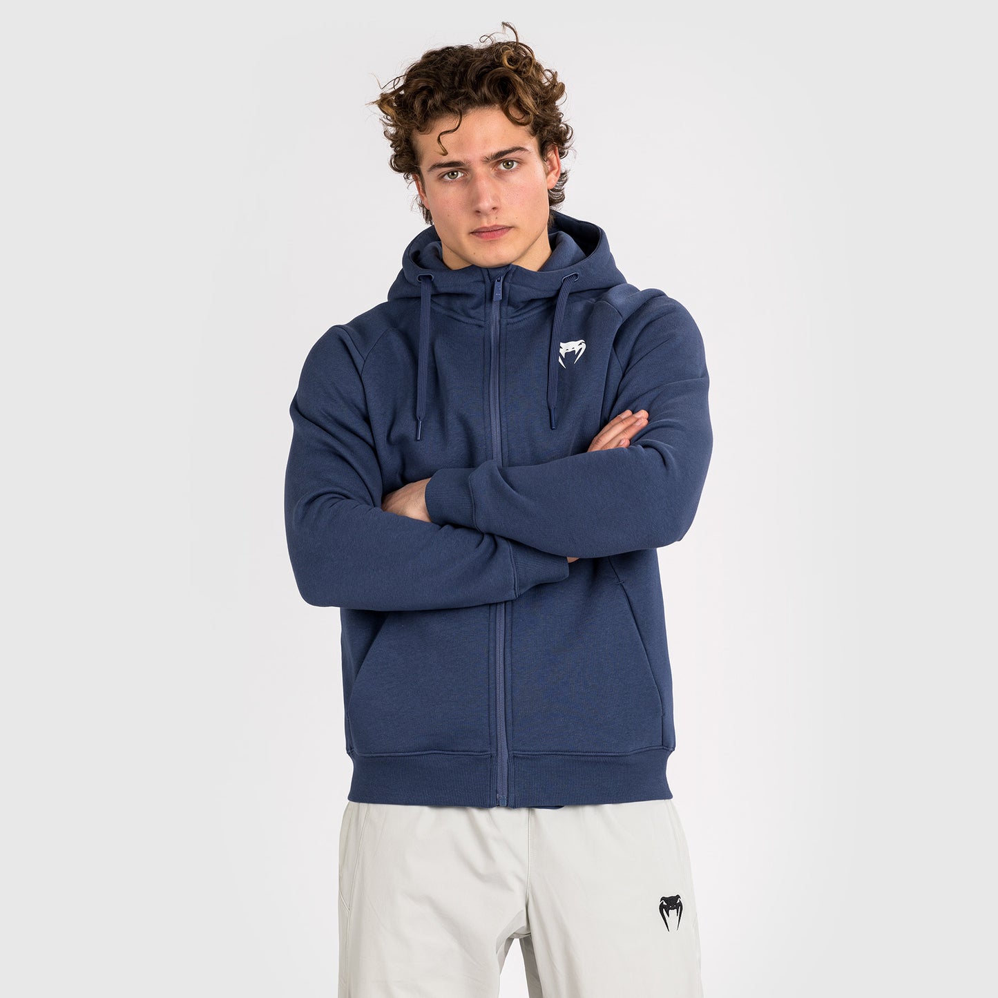 Venum Strikeland  Full Zip Hoodie - Navy Blue
