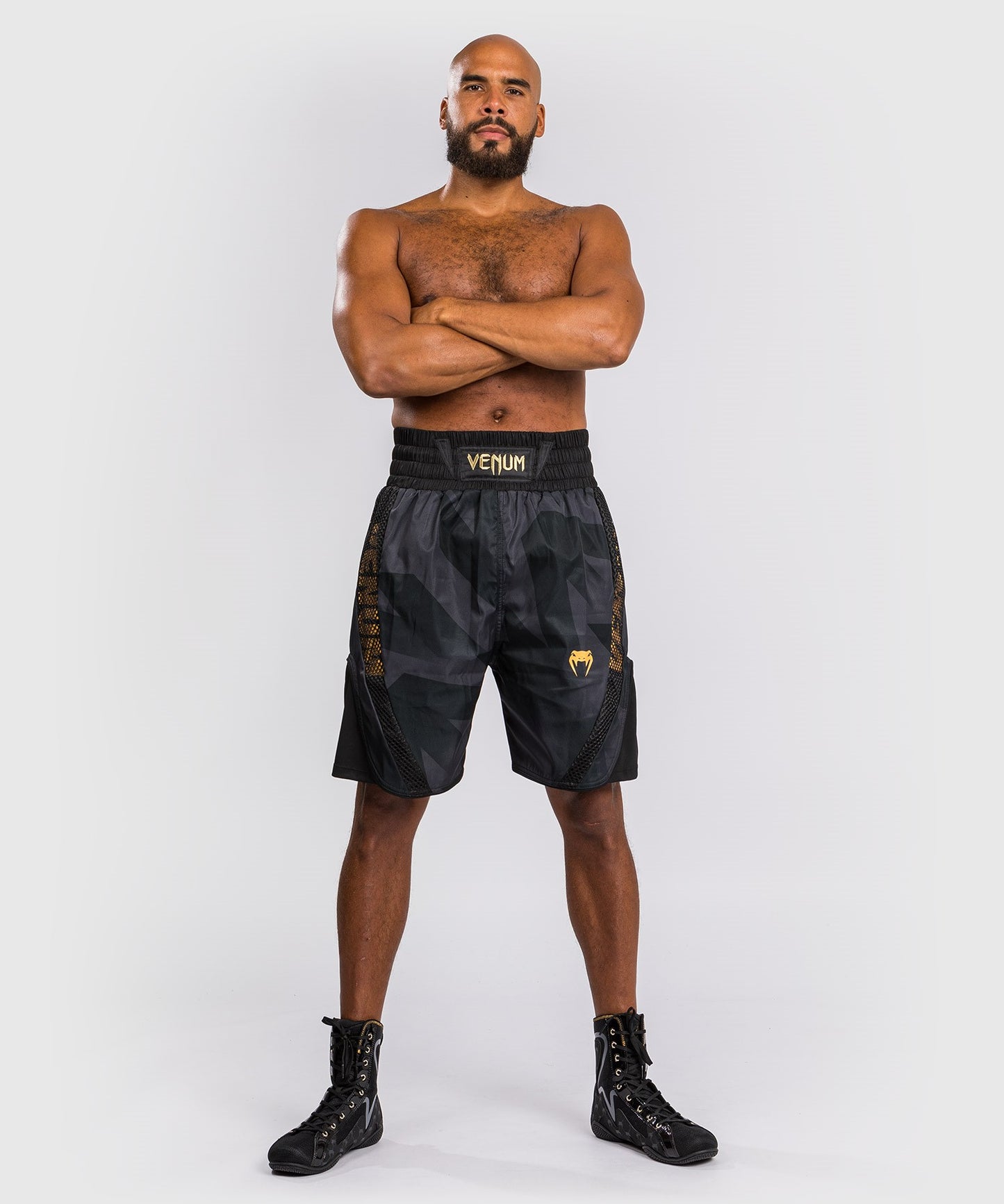 Venum Razor Boxing Shorts - Black/Gold