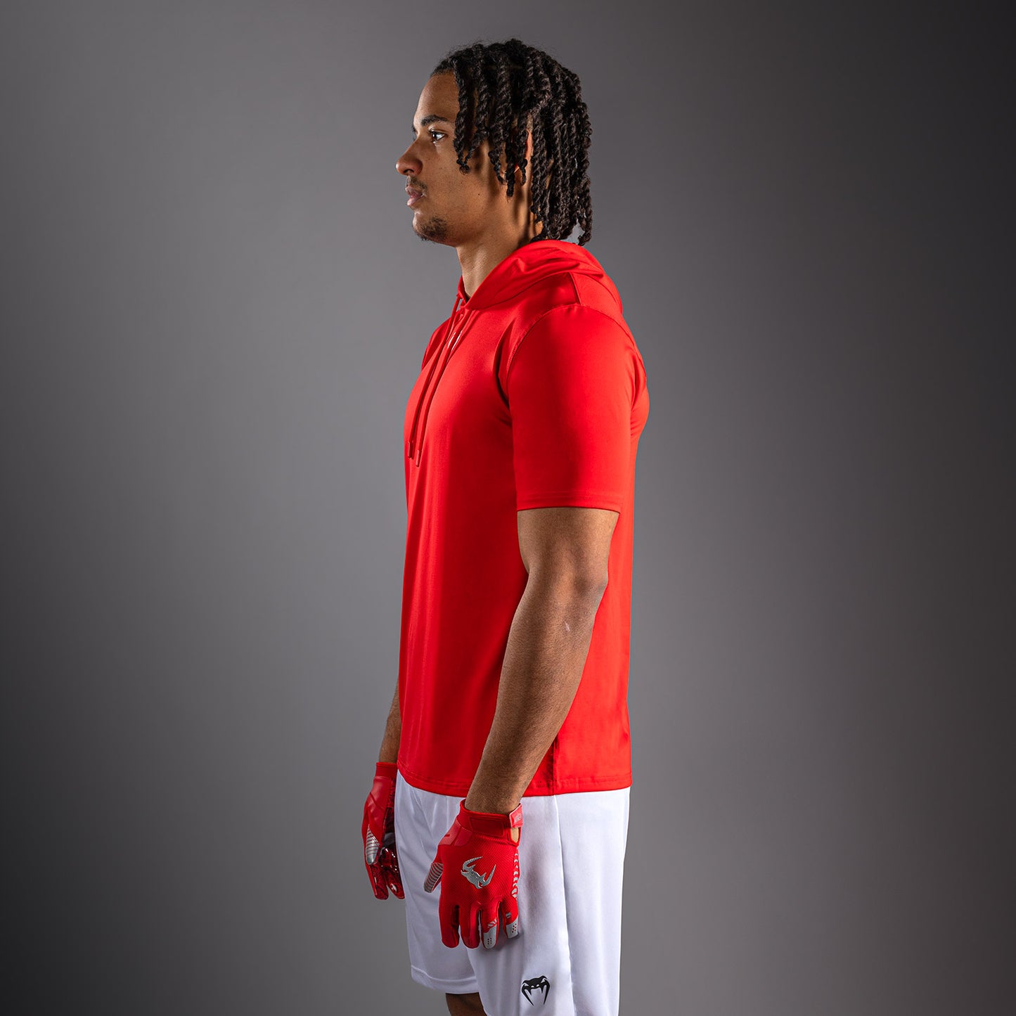 Venum Elite Short Sleeve Dry-Tech Hoodie - Red