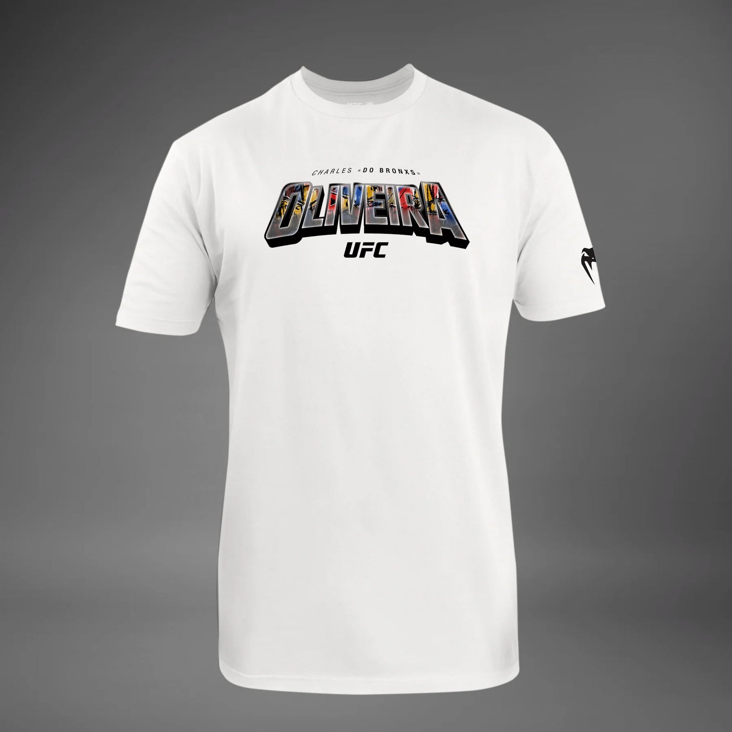 Men's UFC Unrivaled by Venum White Charles Oliveira T-Shirt